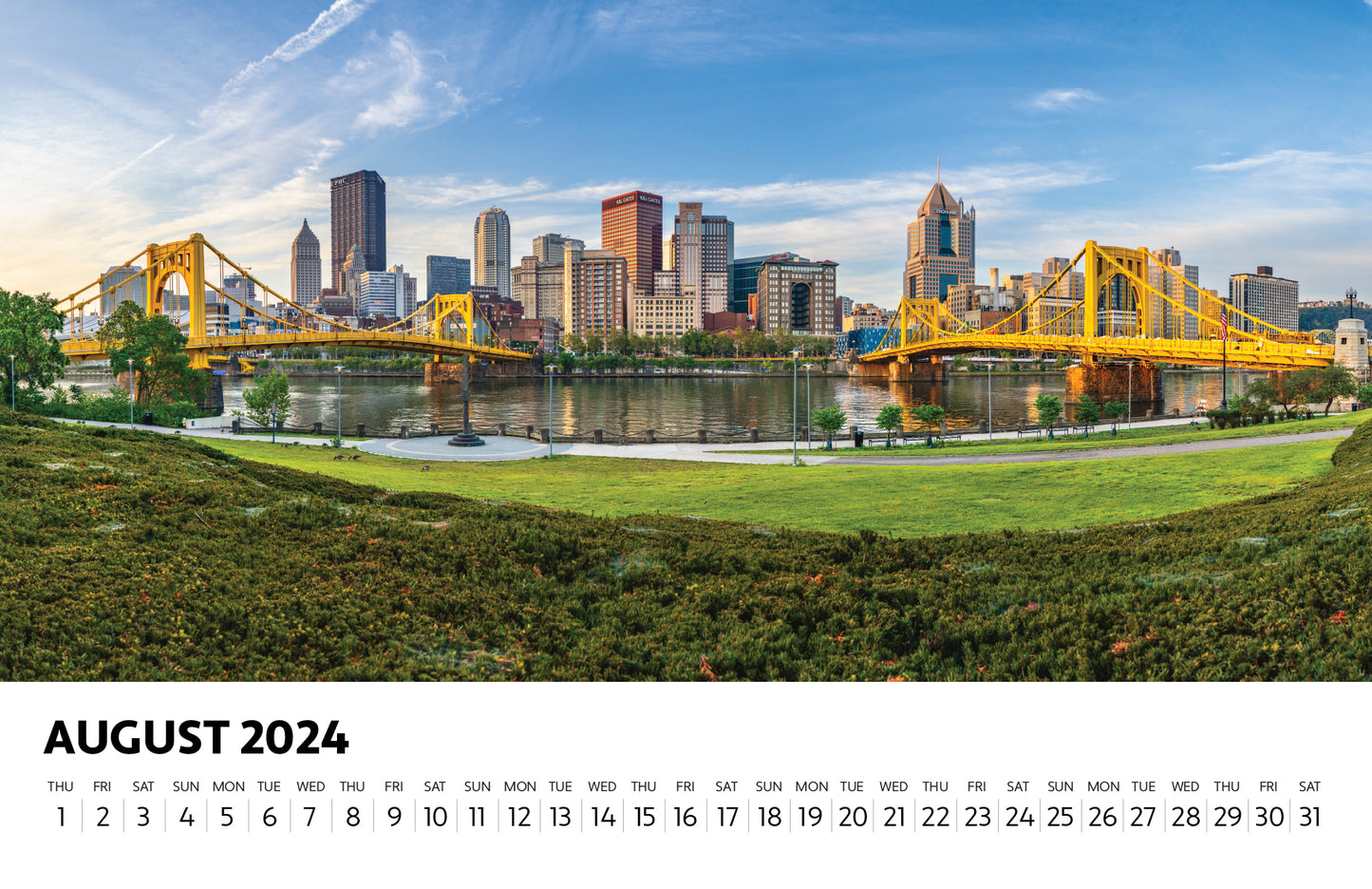PRE-ORDER 2024 Pittsburgh Desk Calendar