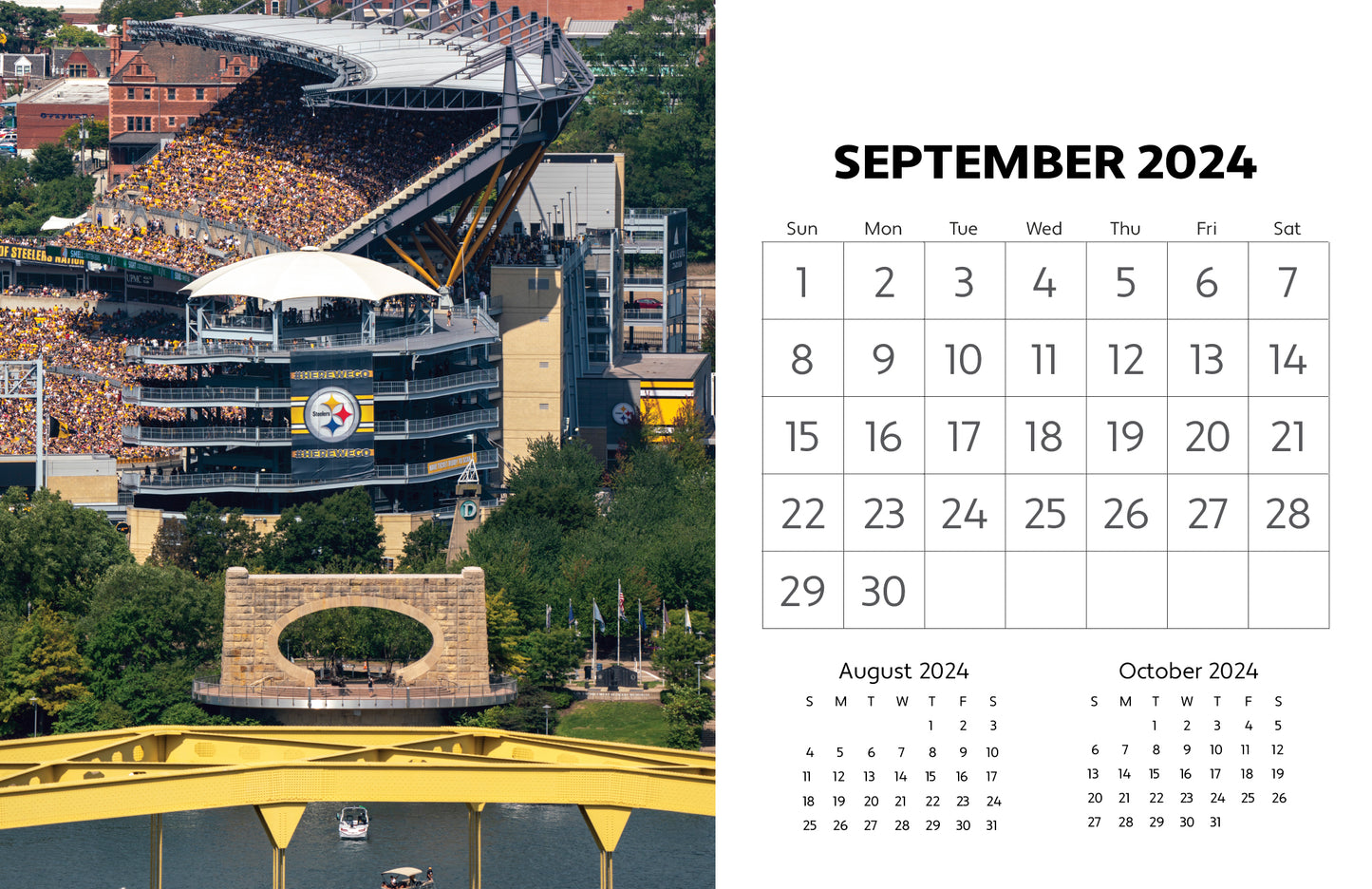 PRE-ORDER 2024 Pittsburgh Desk Calendar