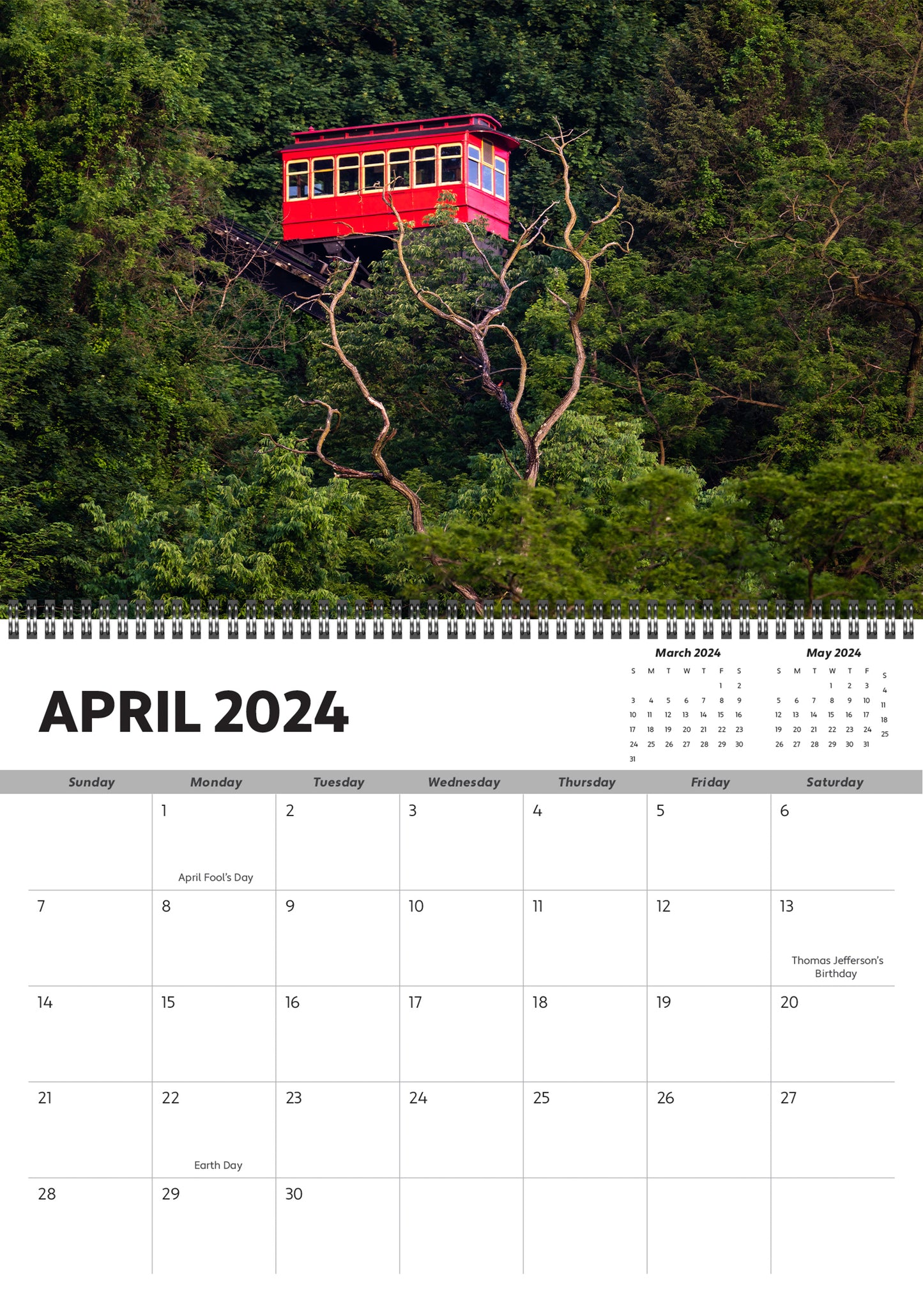 PRE-ORDER 2024 Pittsburgh Wall Calendar
