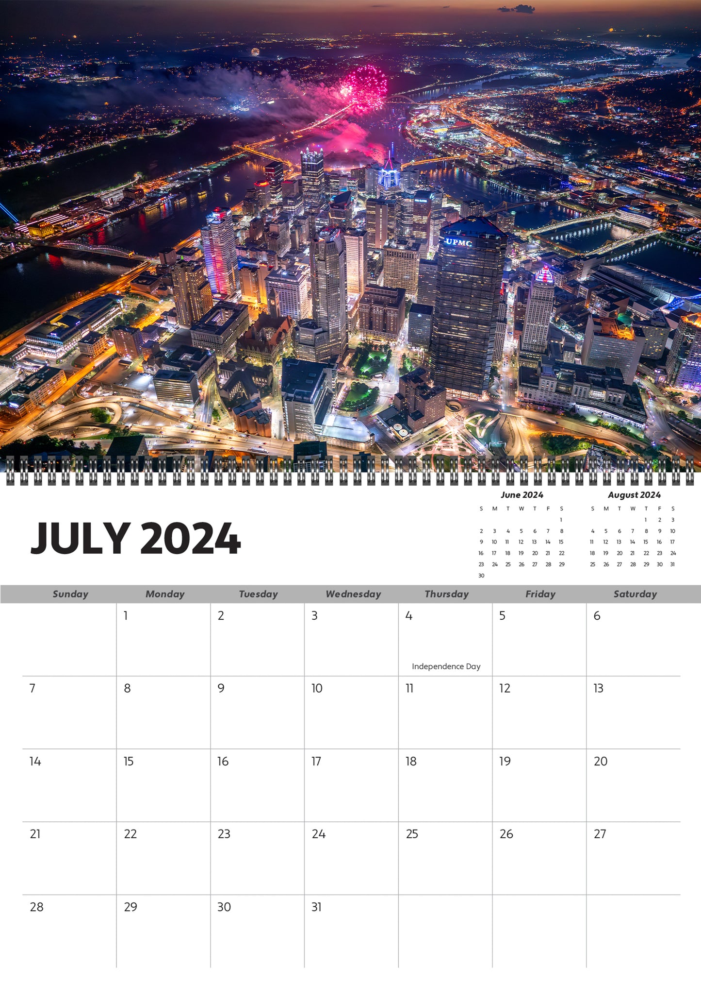 PRE-ORDER 2024 Pittsburgh Wall Calendar