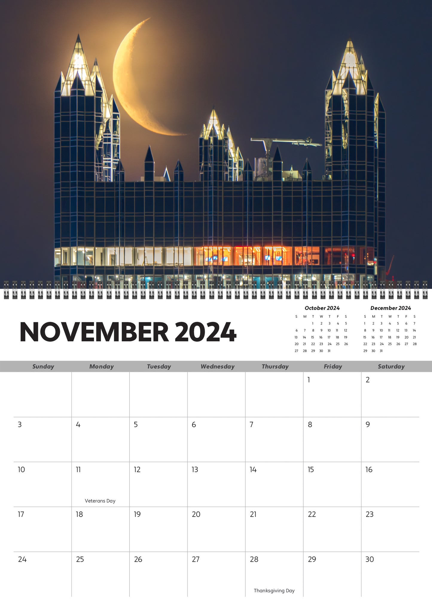 PRE-ORDER 2024 Pittsburgh Wall Calendar