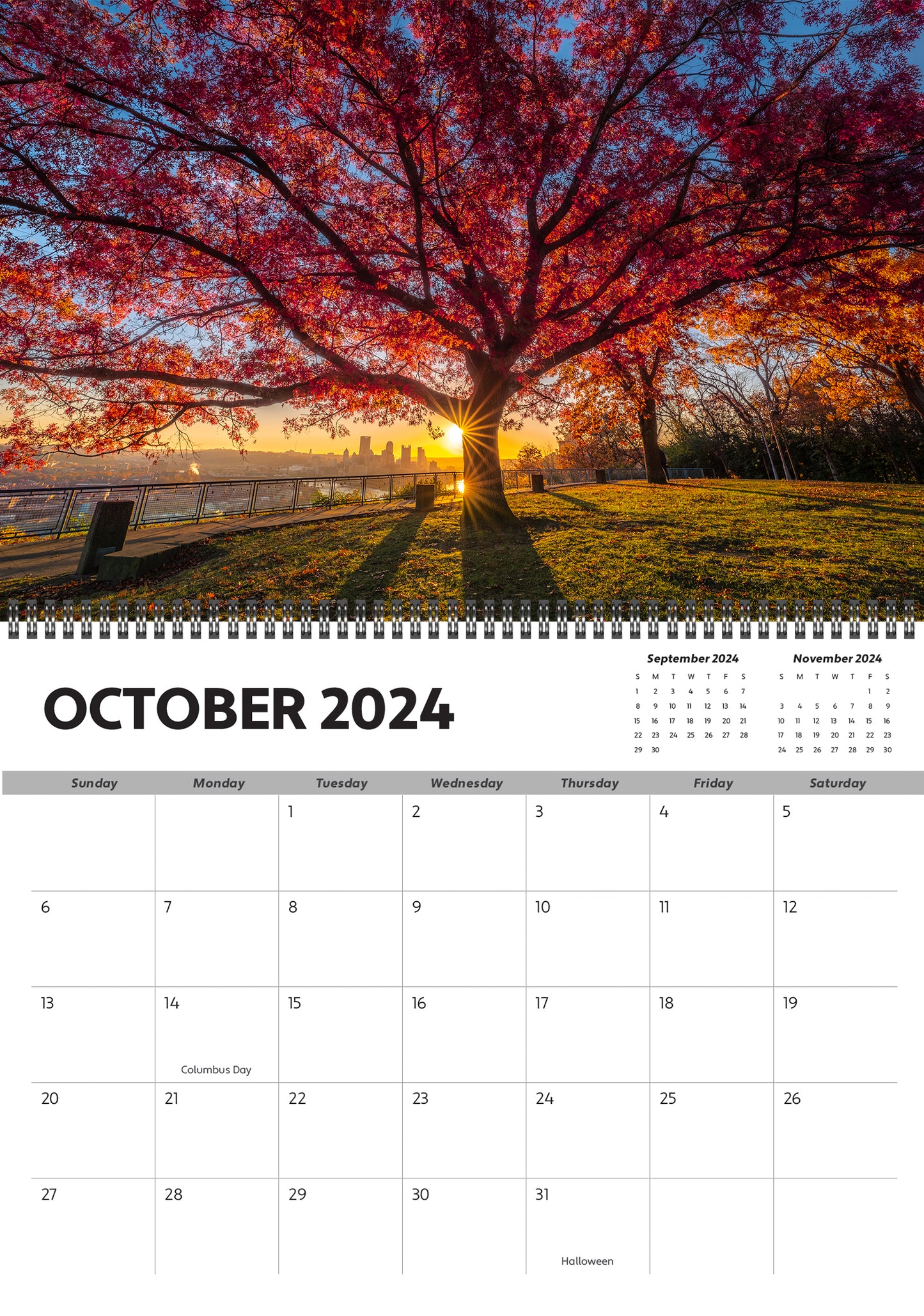PRE-ORDER 2024 Pittsburgh Wall Calendar