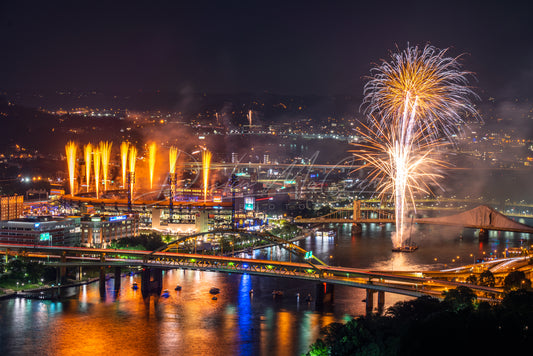PNC Park and Pittsburgh Fireworks Show