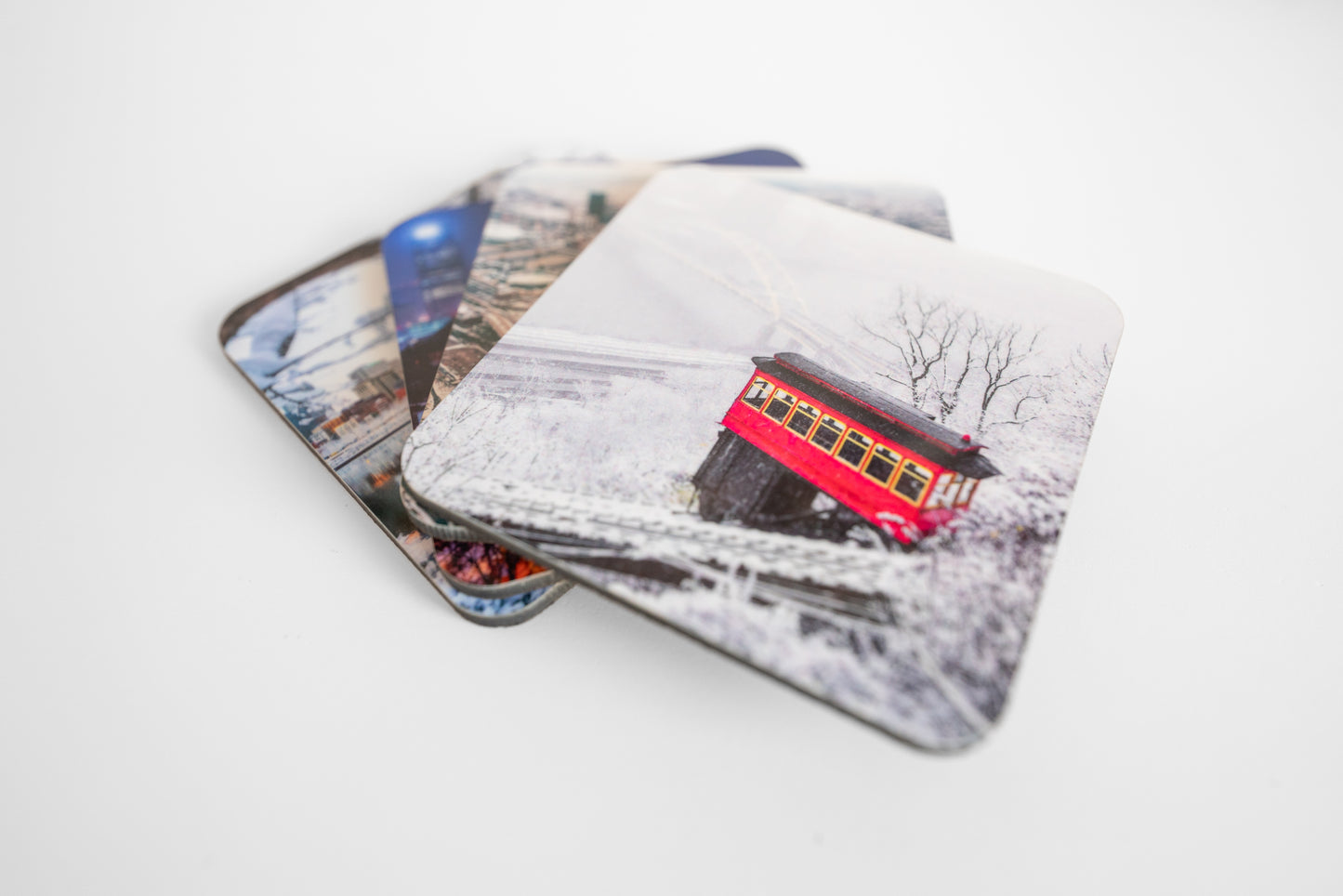 Pittsburgh Winter 4pc Coaster Set