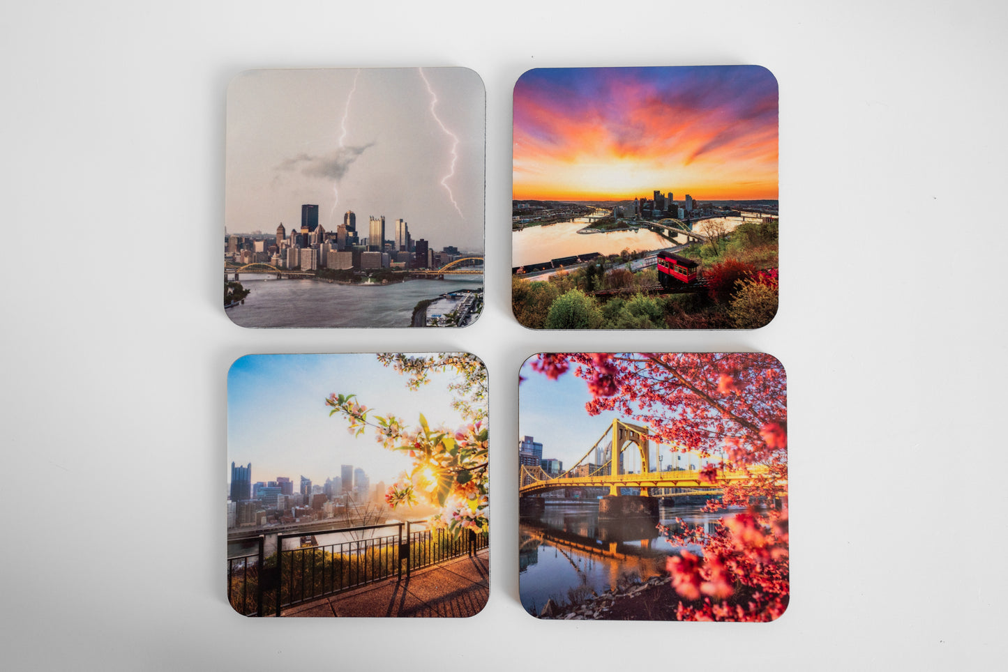 Pittsburgh Spring 4pc Coaster Set