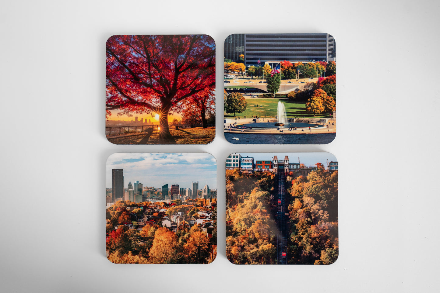 Pittsburgh Fall 4pc Coaster Set