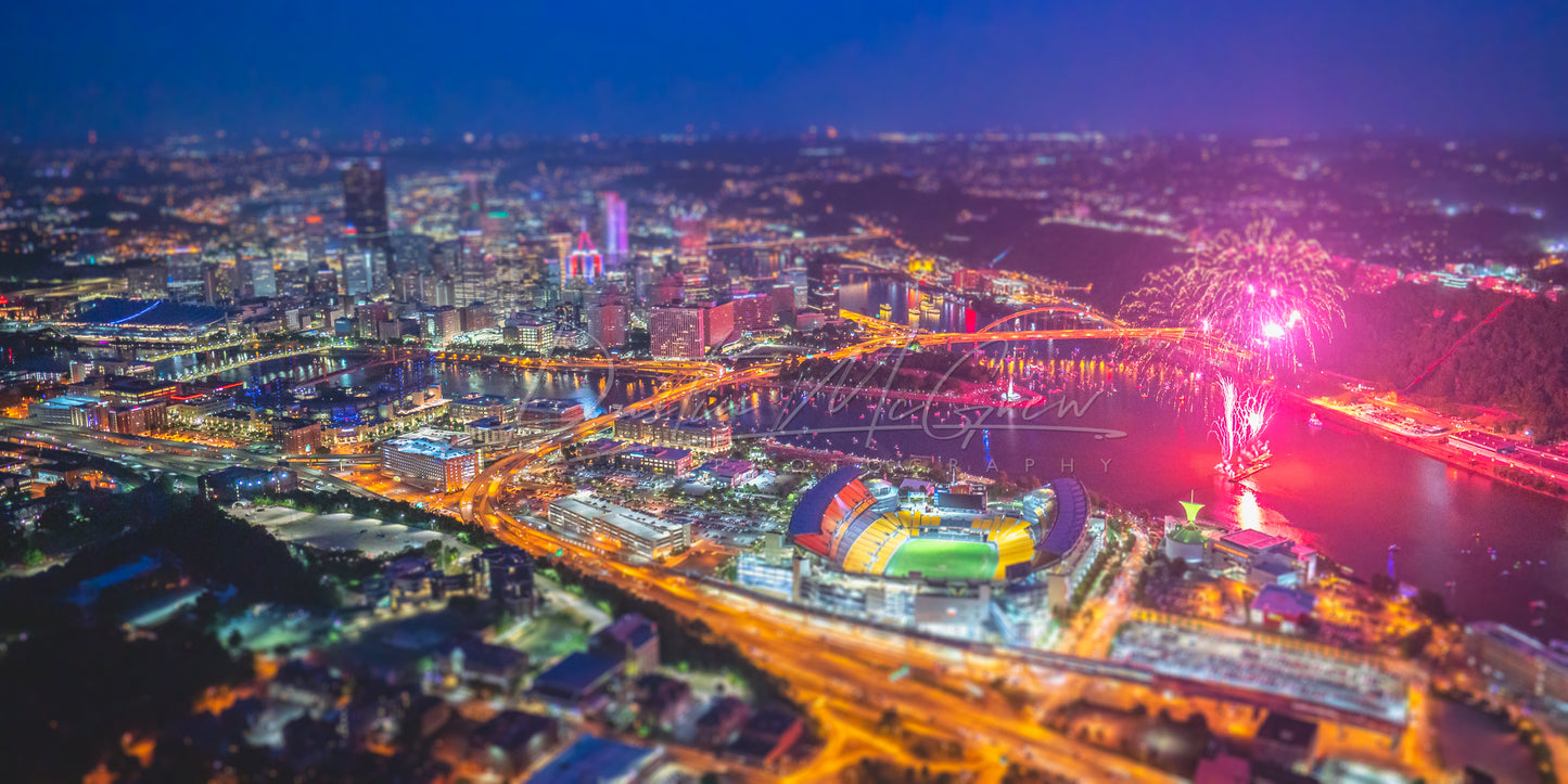 A Magical Night Over Downtown Pittsburgh