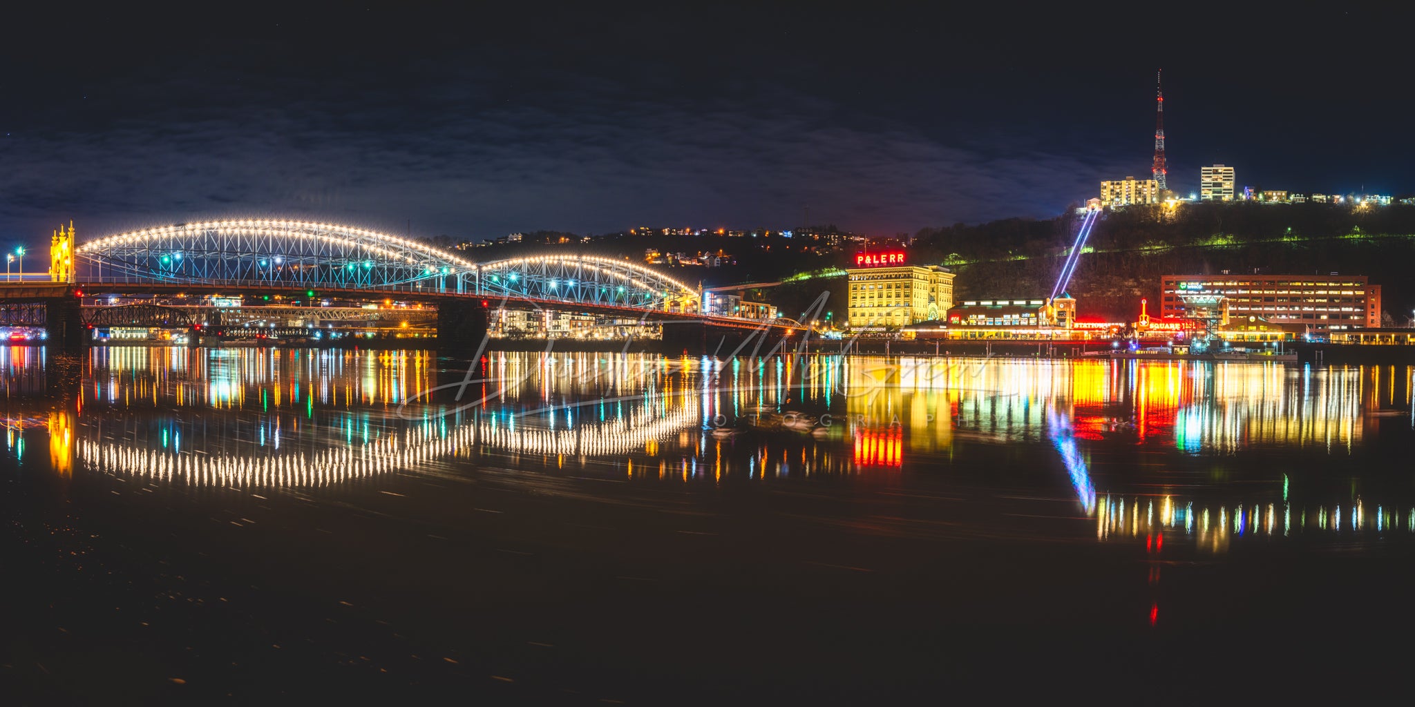 Smithfield St Bridge and Station Square Panorama