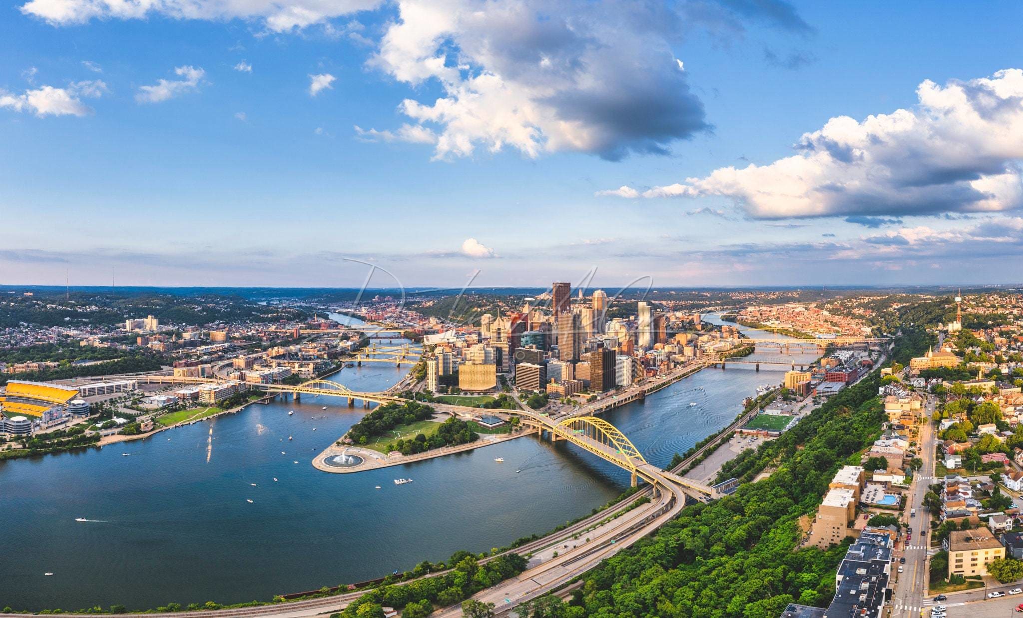 Pittsburgh Photograph - A Beautiful Summer Day In Photo Print Art
