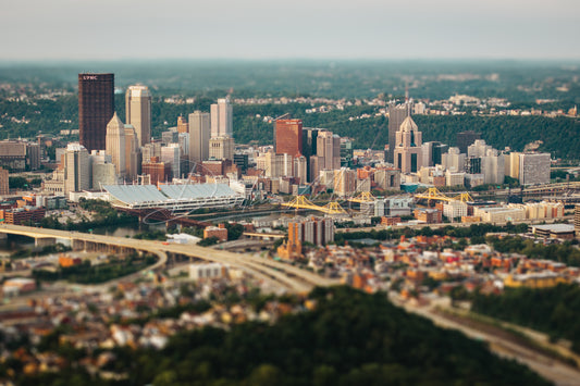 Pittsburgh Skyline Tilt-shift Aerial