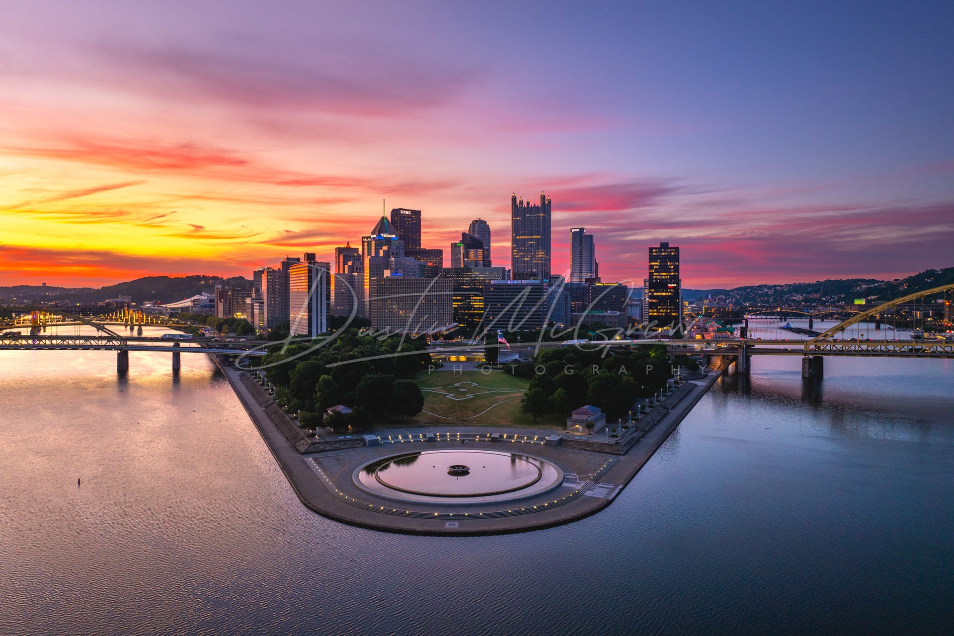Sunset at Three Rivers Point