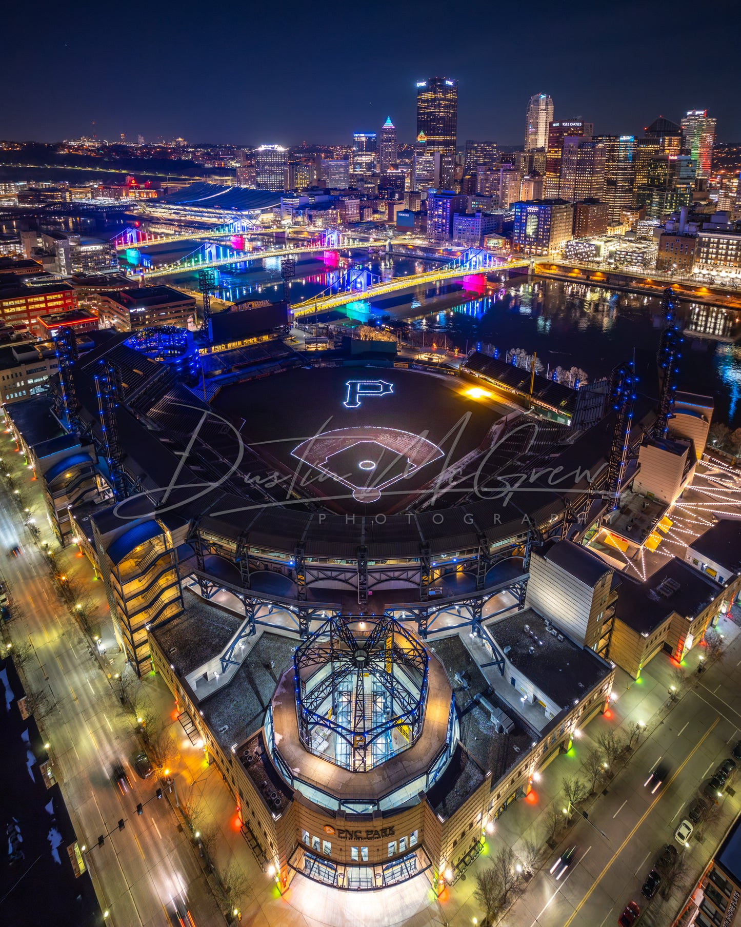 PNC Park Christmas Lights