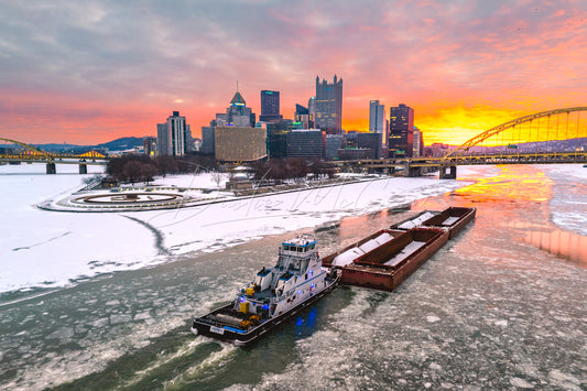 The Cooper T Towboat and an Amazing Sunrise in Pittsburgh