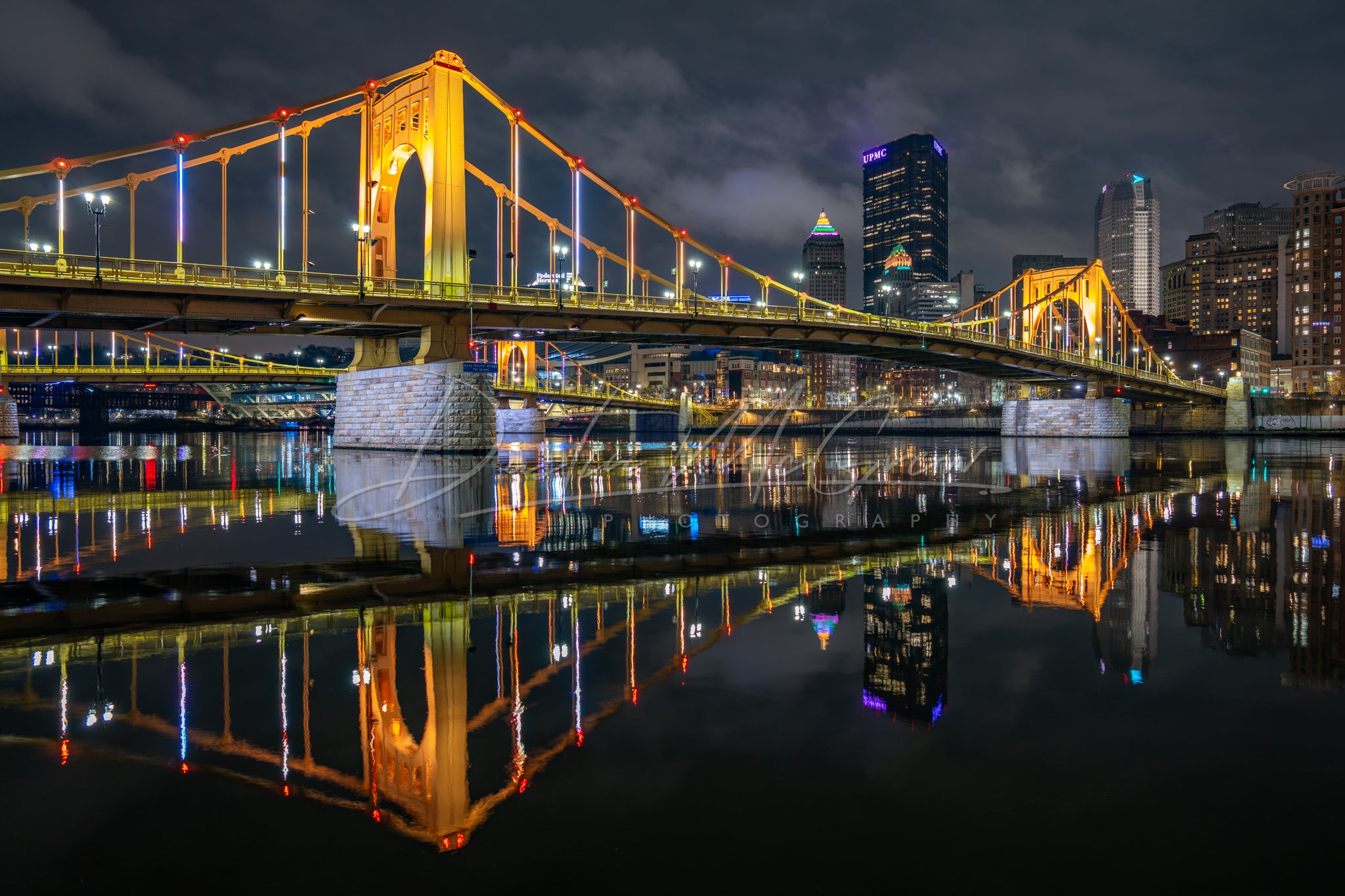 The Andy Warhol Bridge Reflecting in the Allegheny River