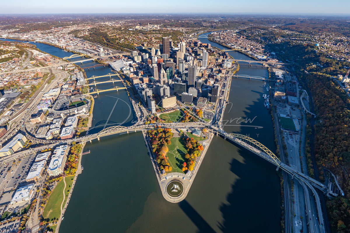 Three Rivers Autumn Aerial