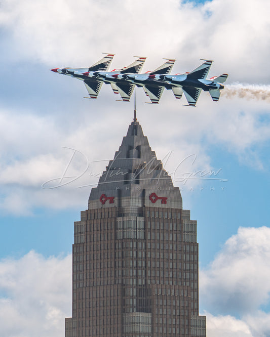 US Air Force Thunderbirds Over the Key Tower