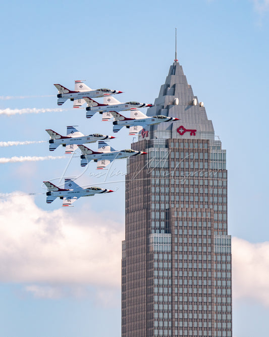 US Air Force Thunderbirds and the Key Tower
