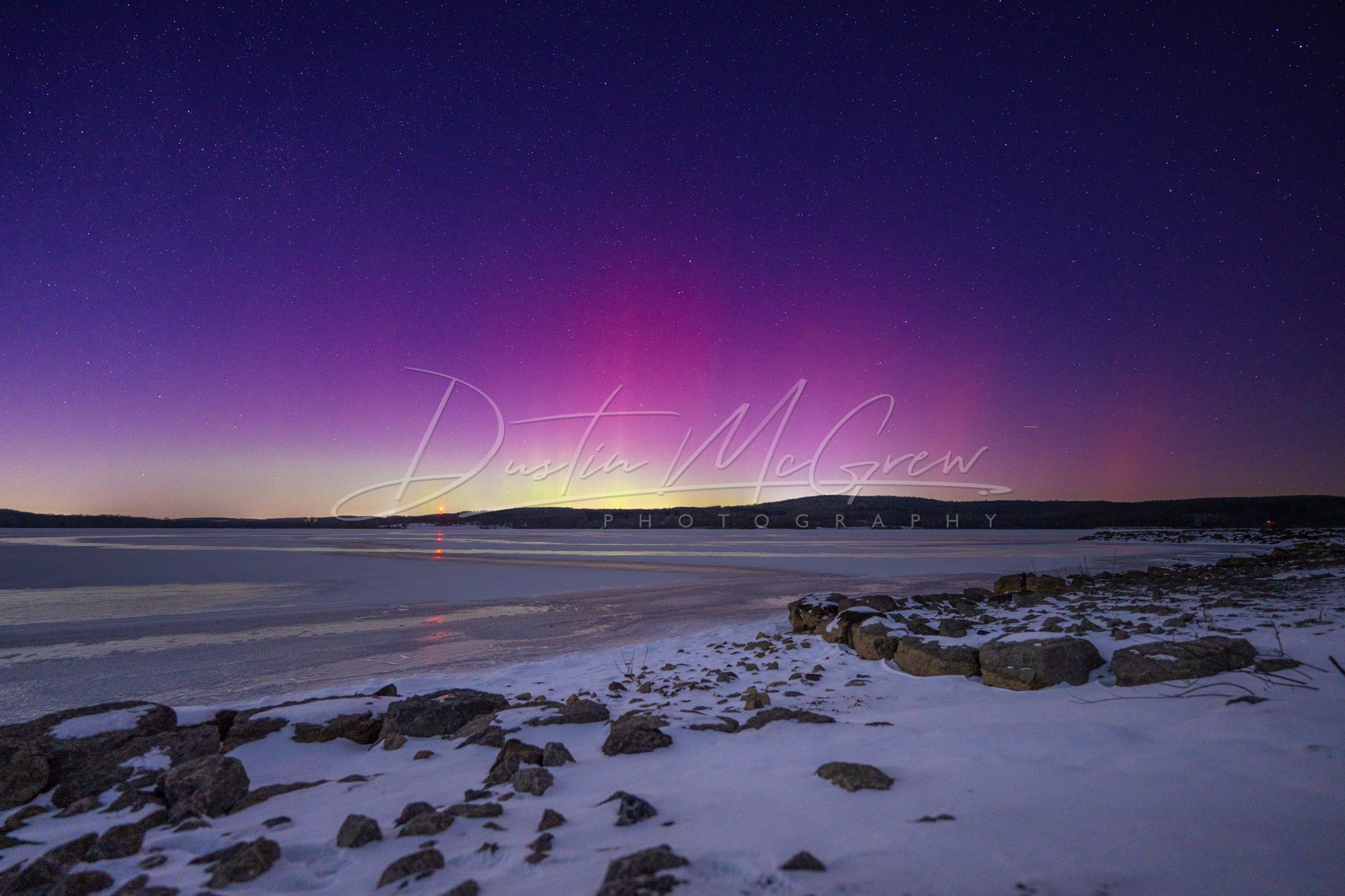 Moraine State Park Northern Lights