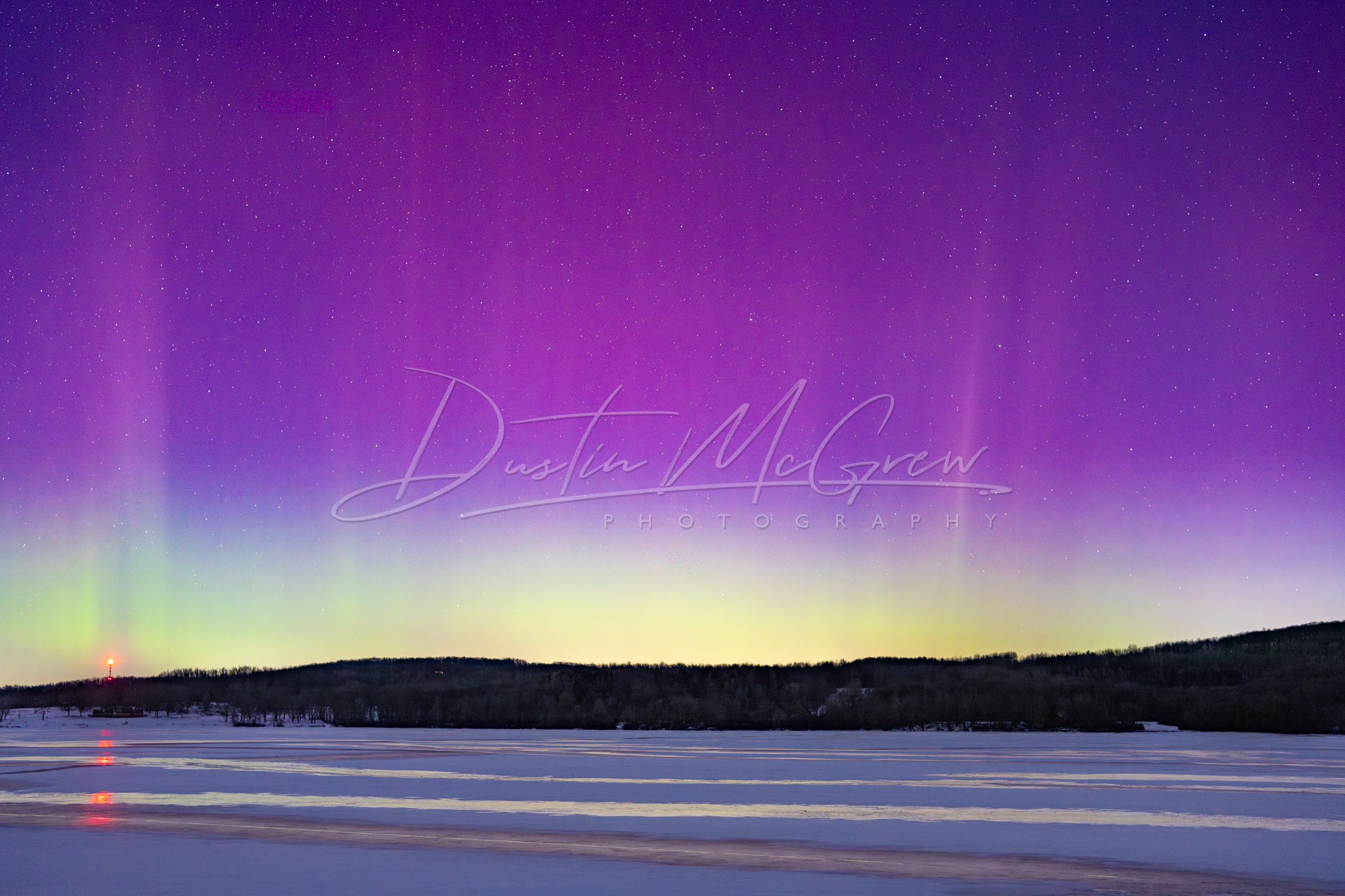 Moraine State Park Northern Lights