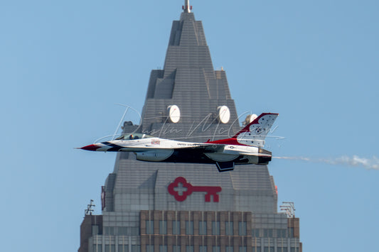 US Air Force Thunderbird and Key Tower