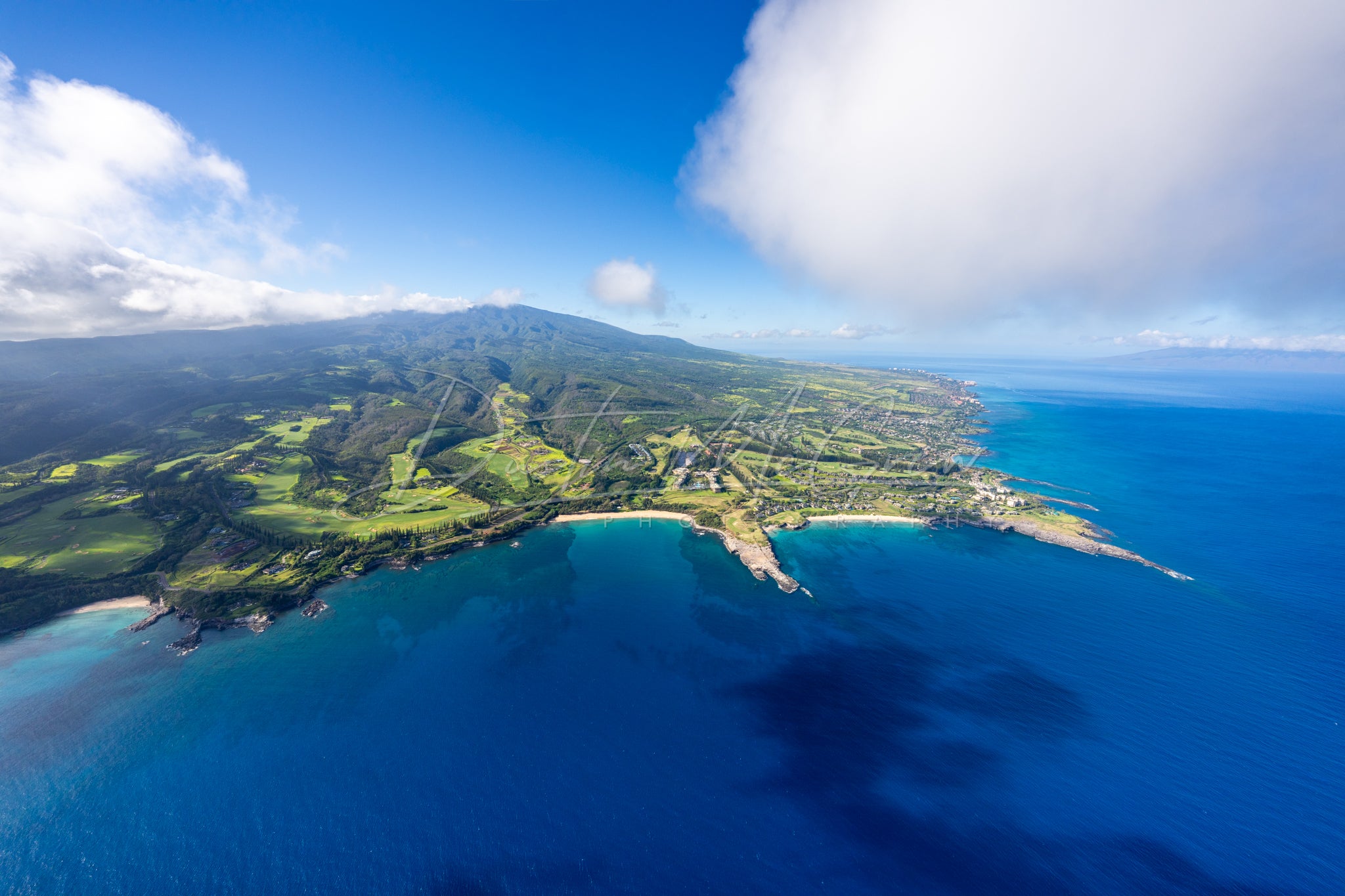 Maui, Hawaii Wall Art - West Maui Aerial Photo – Dustin McGrew