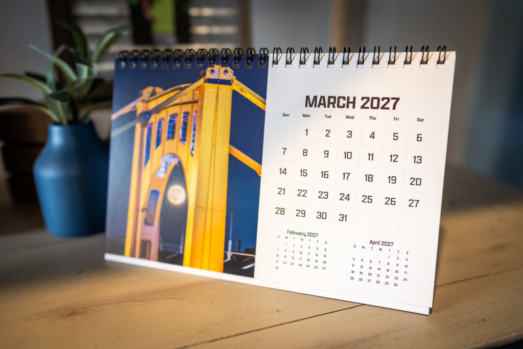 2027 Pittsburgh Desk Calendar