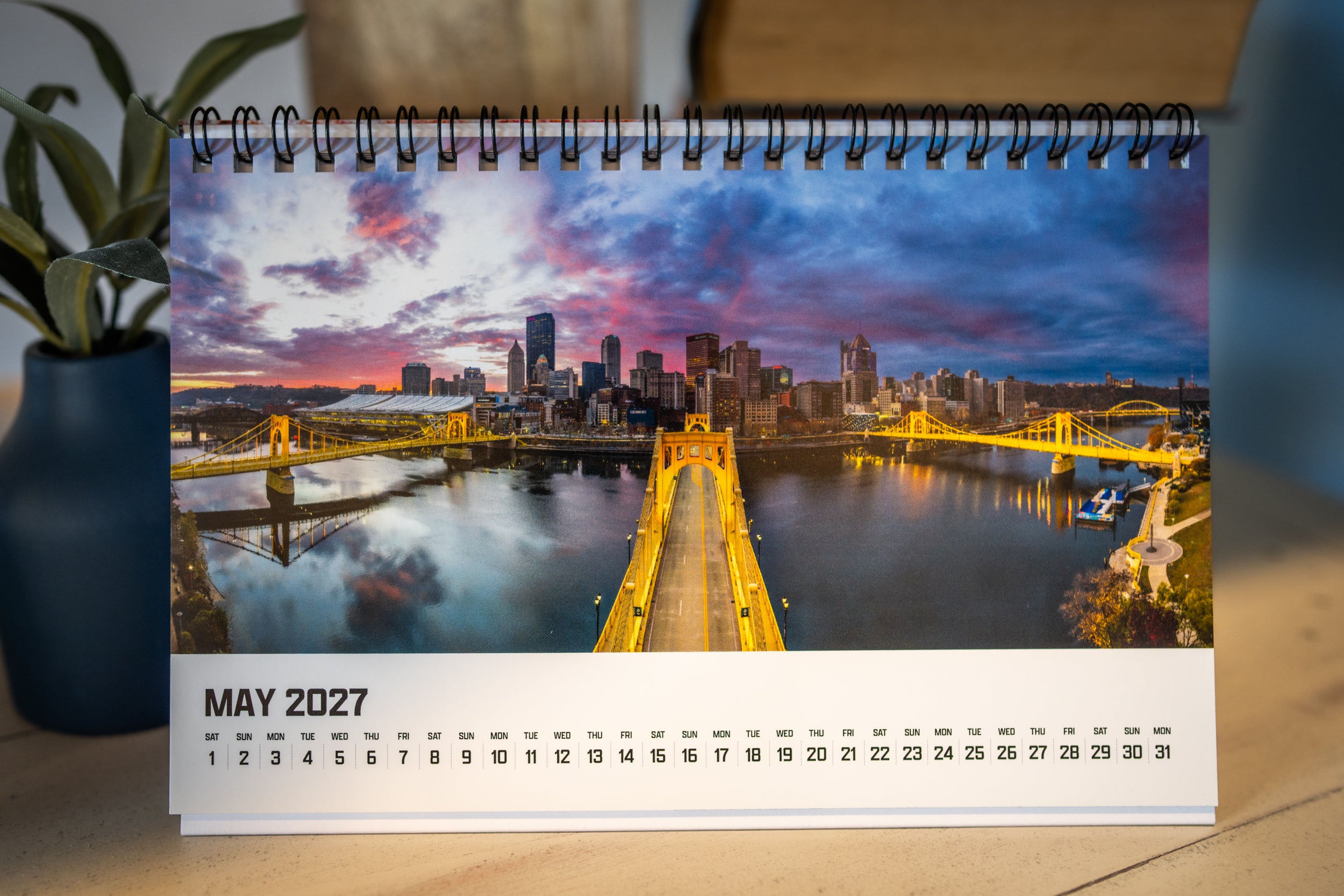 2027 Pittsburgh Desk Calendar