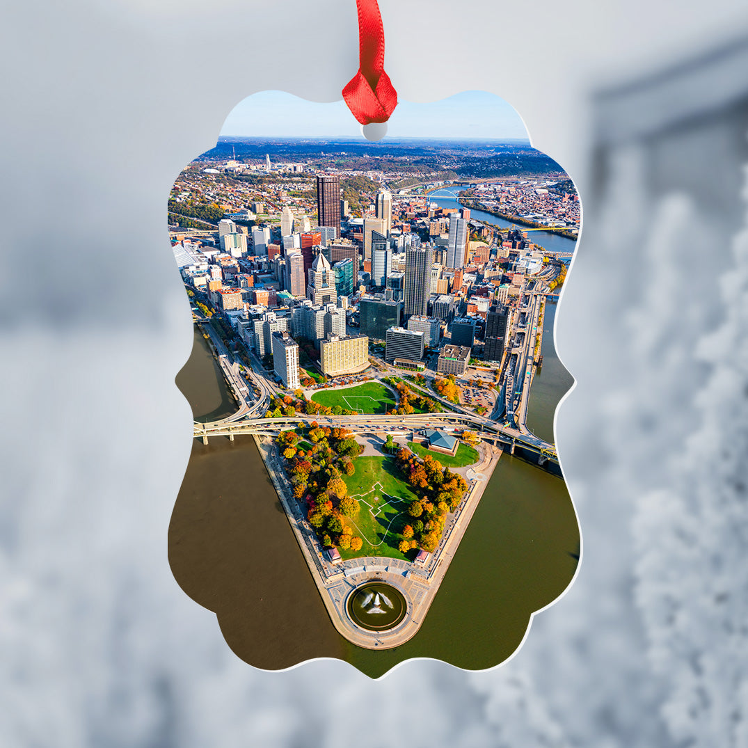 Point State Park Metal Christmas Ornament