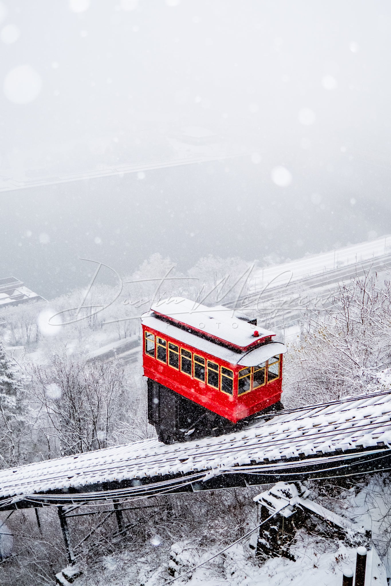 The Duquesne Incline in a Winter Wonderland