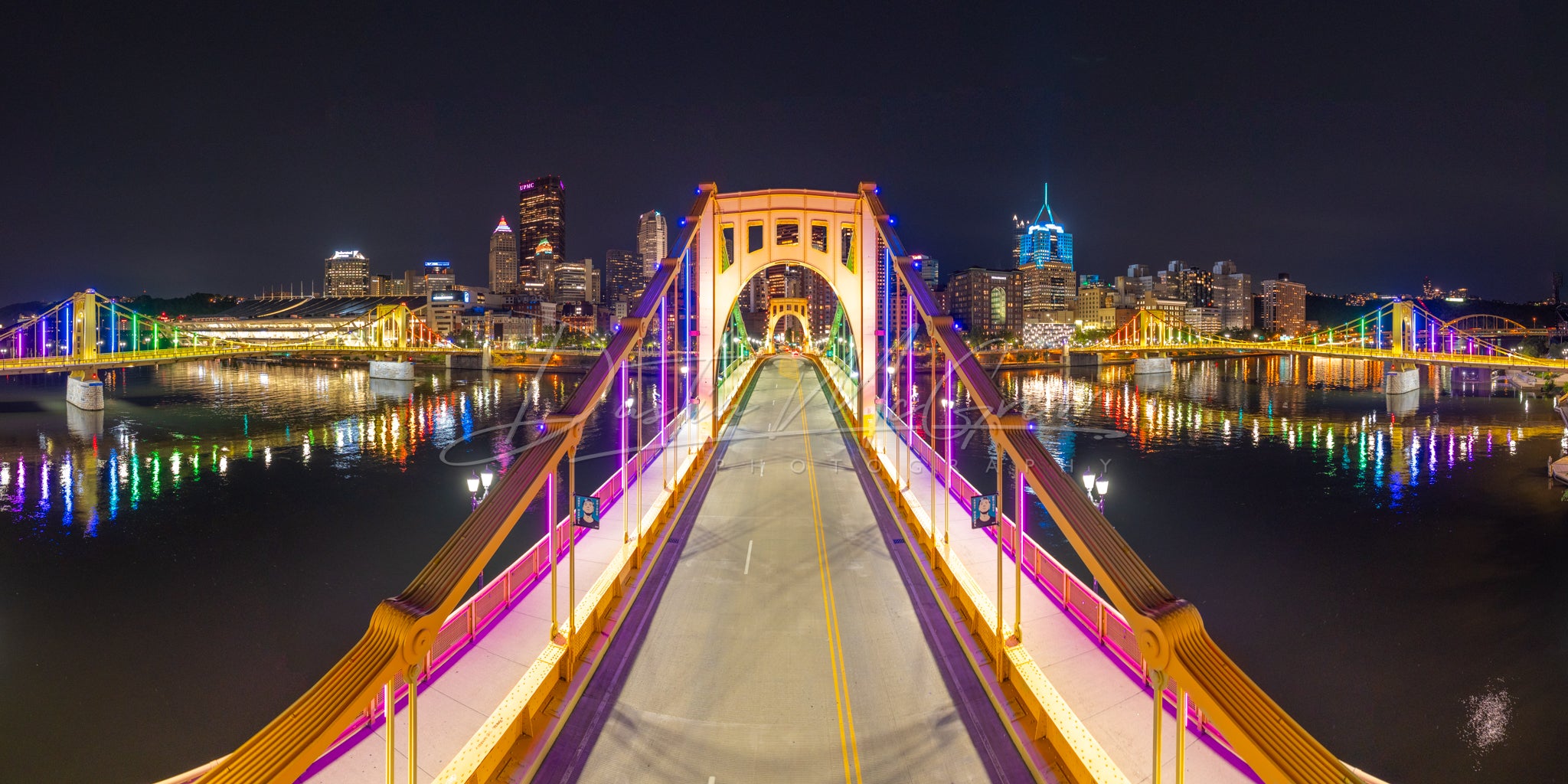 Pittsburgh Pride Bridges Panorama