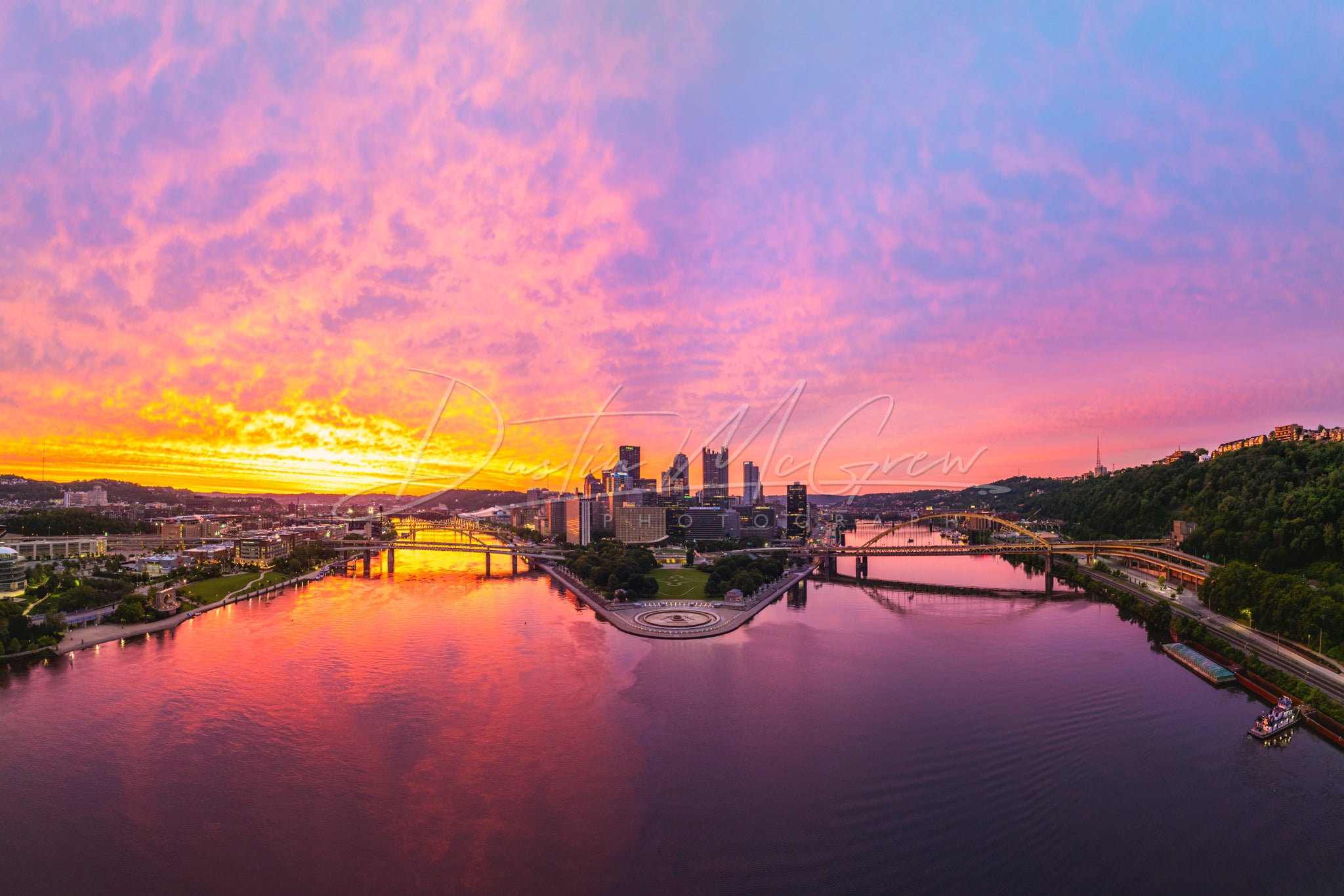 An Incredibly Vibrant Pittsburgh Sunrise