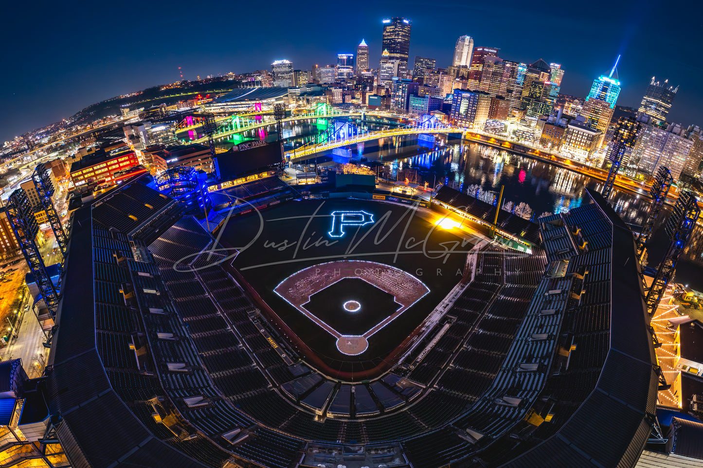 PNC Park Christmas Lights