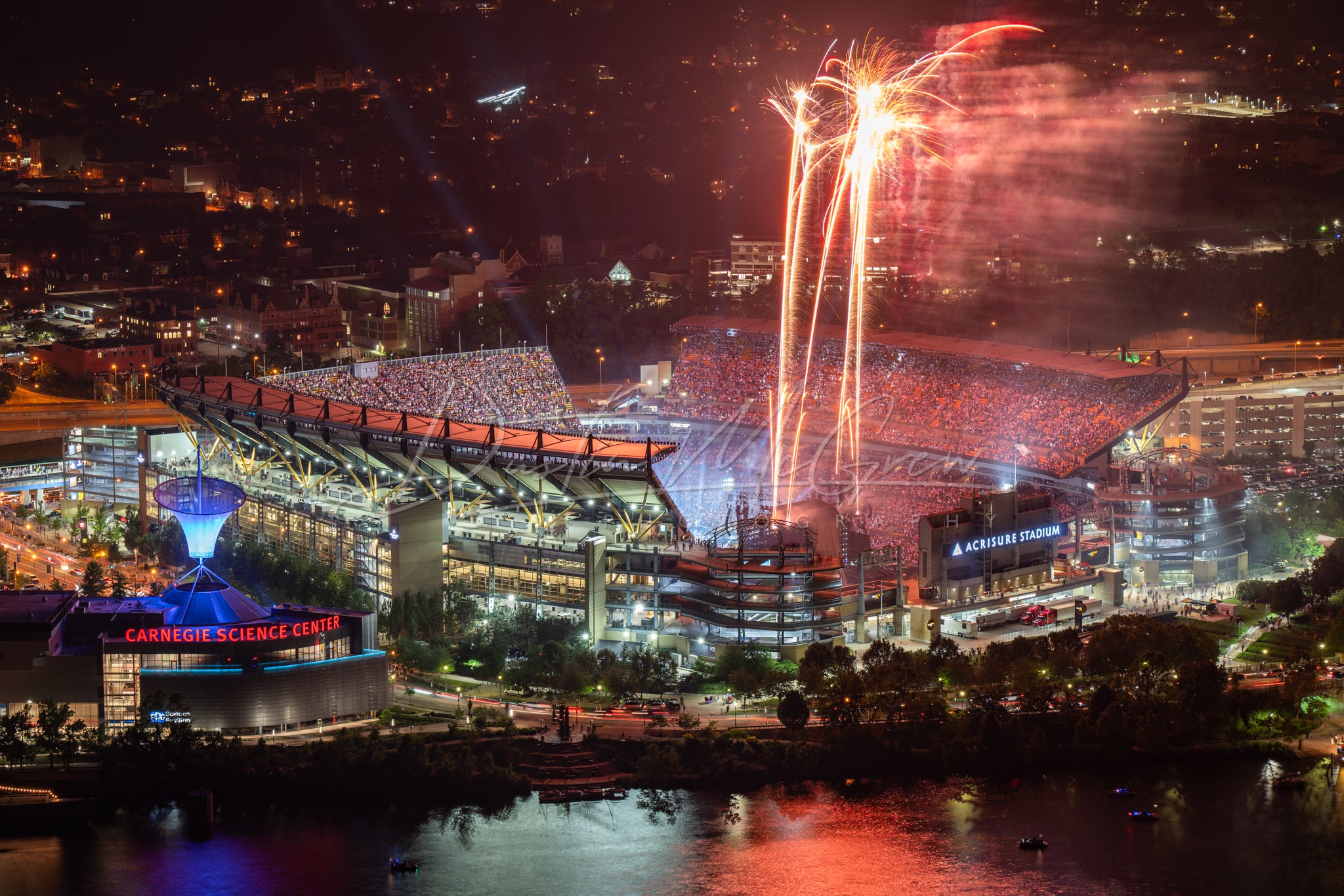 Taylor Swift Concert Fireworks at Acrisure Stadium (Heinz Field)
