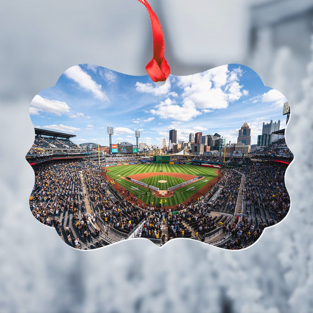 PNC Park Metal Christmas Ornament