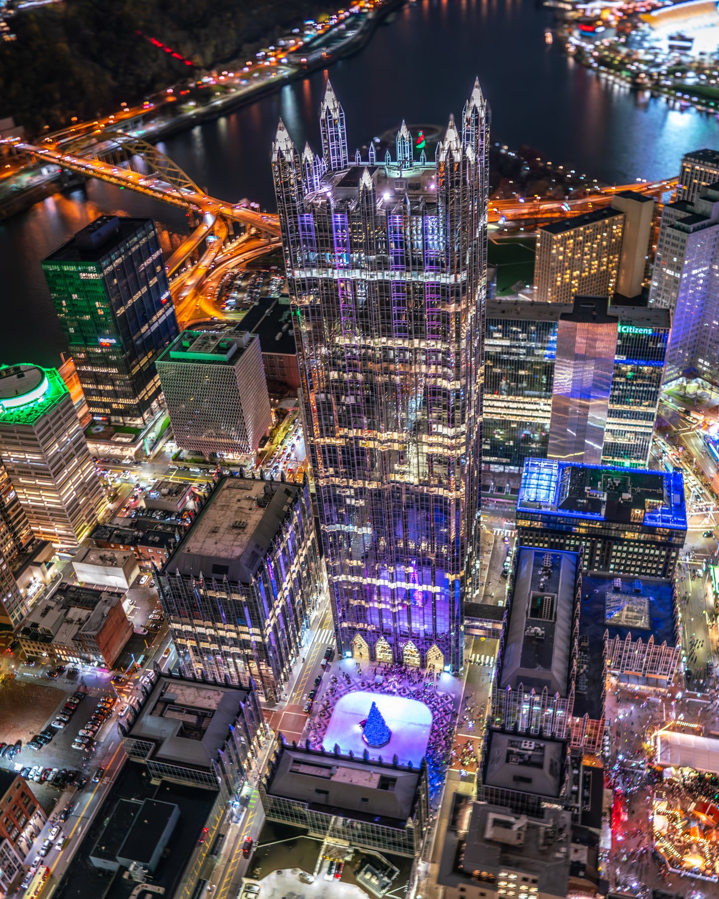 PPG Place on Light Up Night