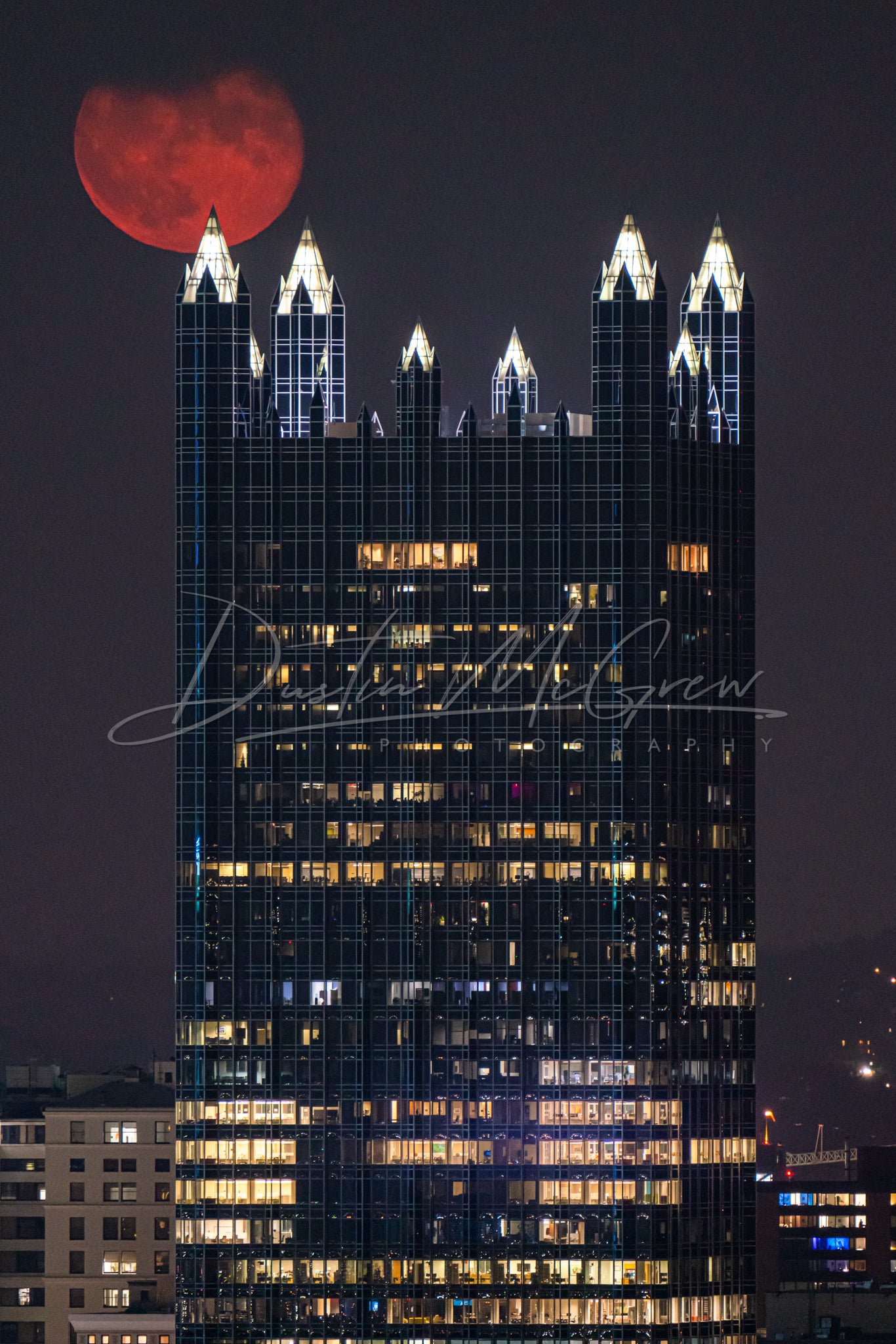 The Moon and PPG Place