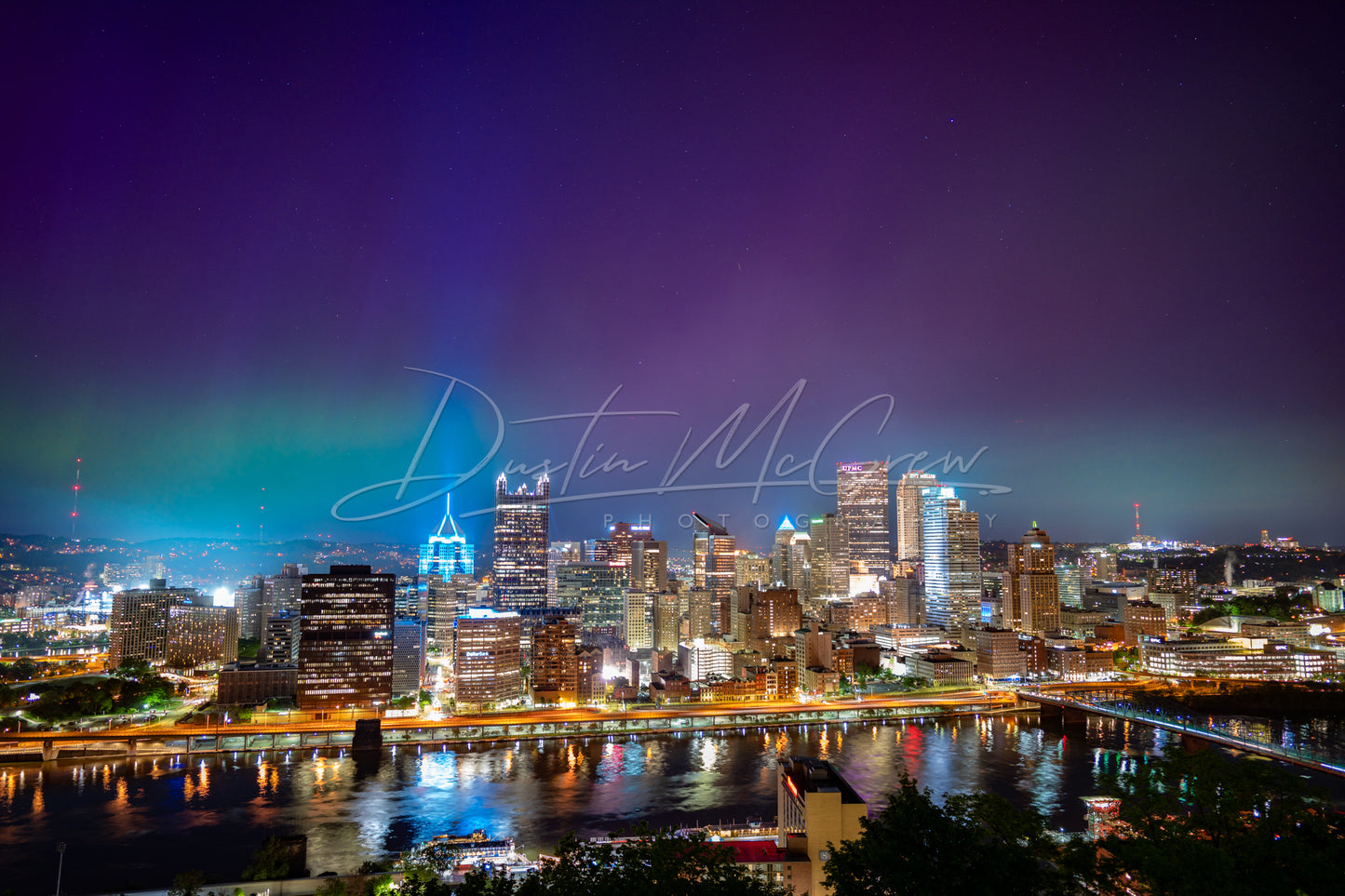 Northern Lights Over Pittsburgh