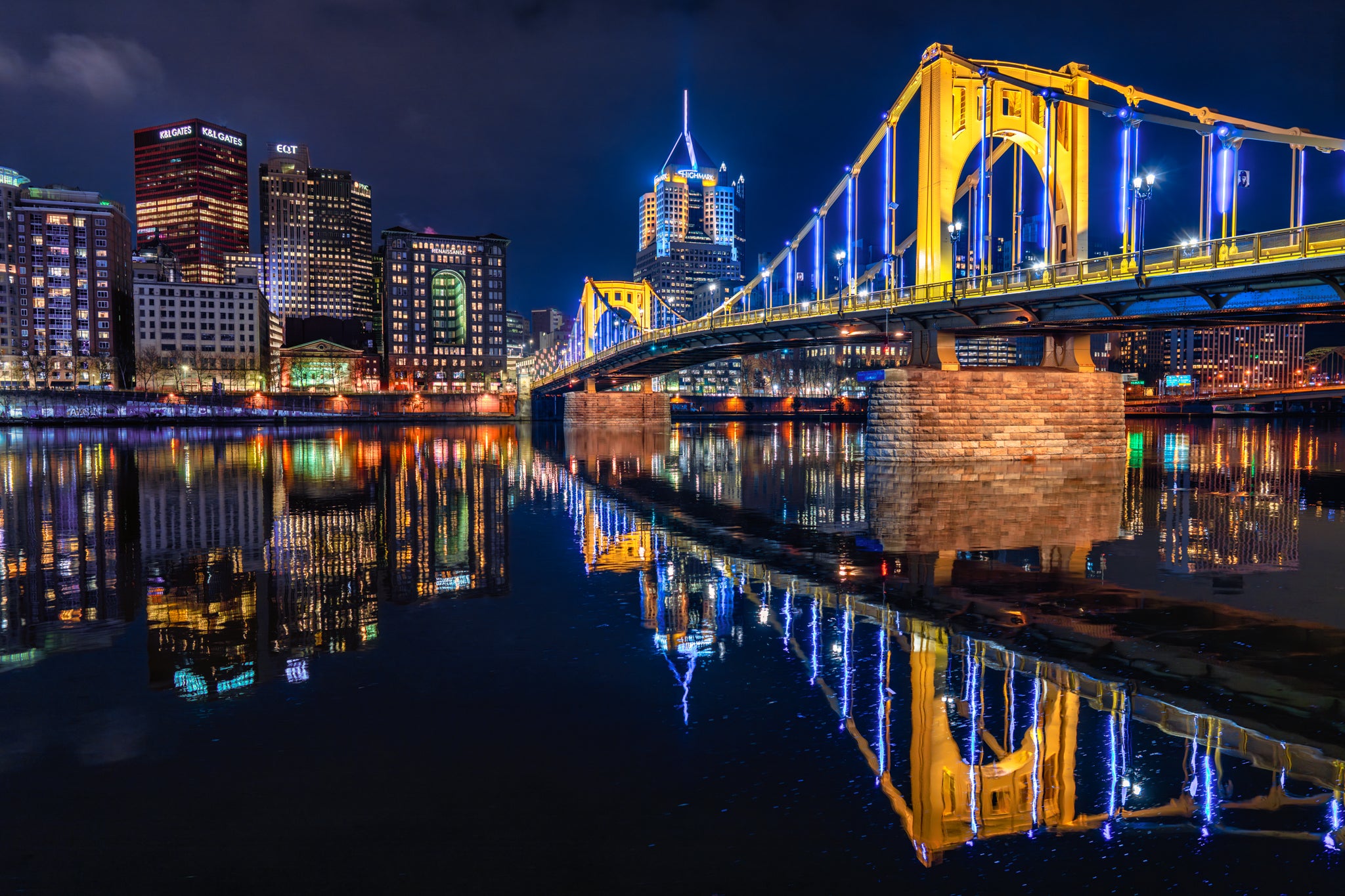 Clemente Bridge New Years Eve Reflection