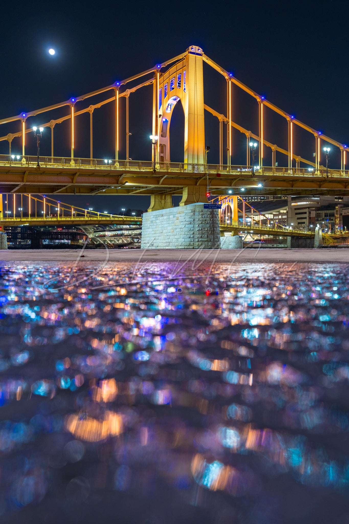 Colorful Ice and the Warhol Bridge