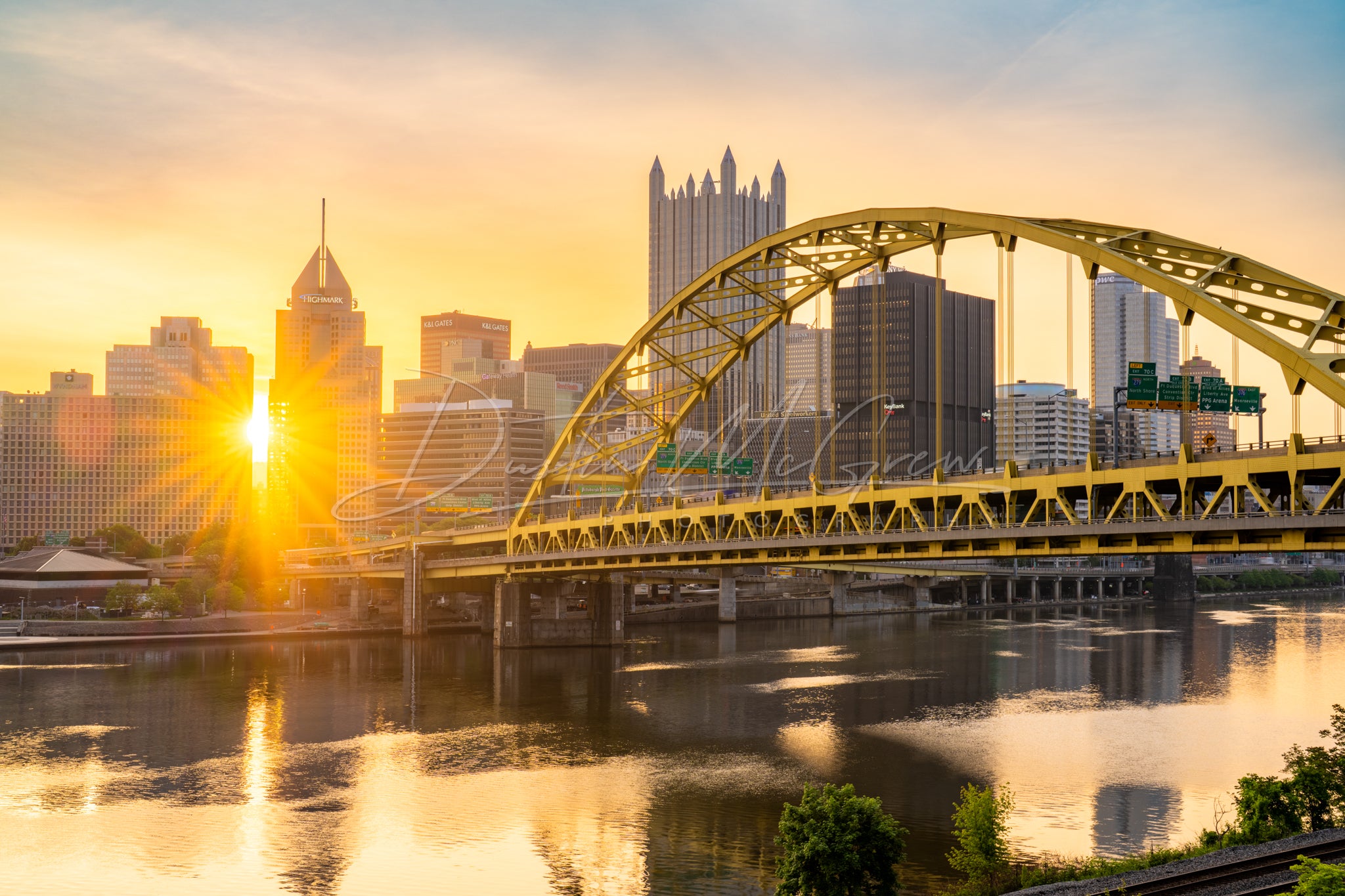 Fort Pitt Bridge Starburst Sunrise