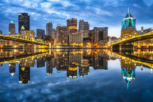 Pittsburgh Skyline Reflecting in the Allegheny River
