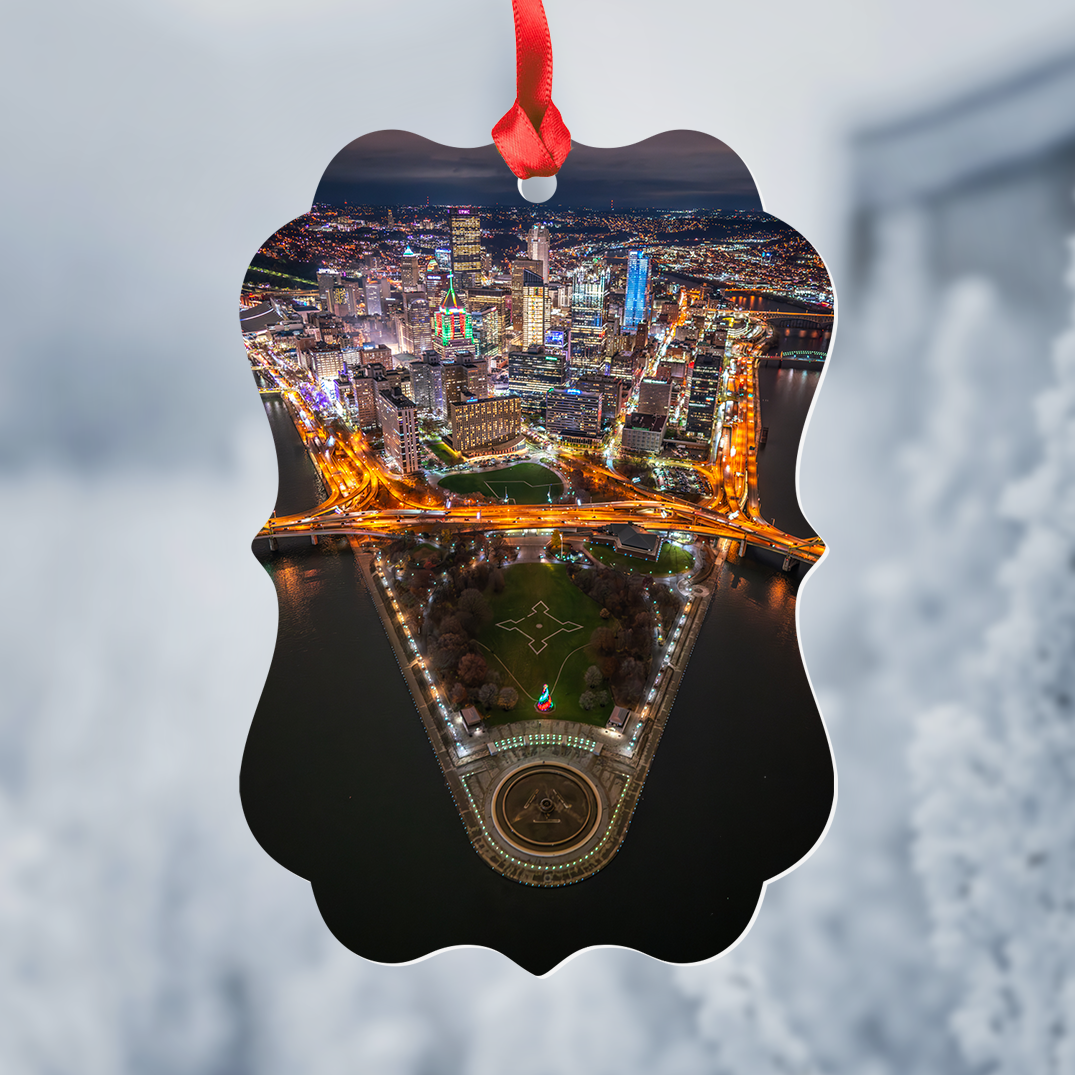 Pittsburgh Light Up Night Ornament
