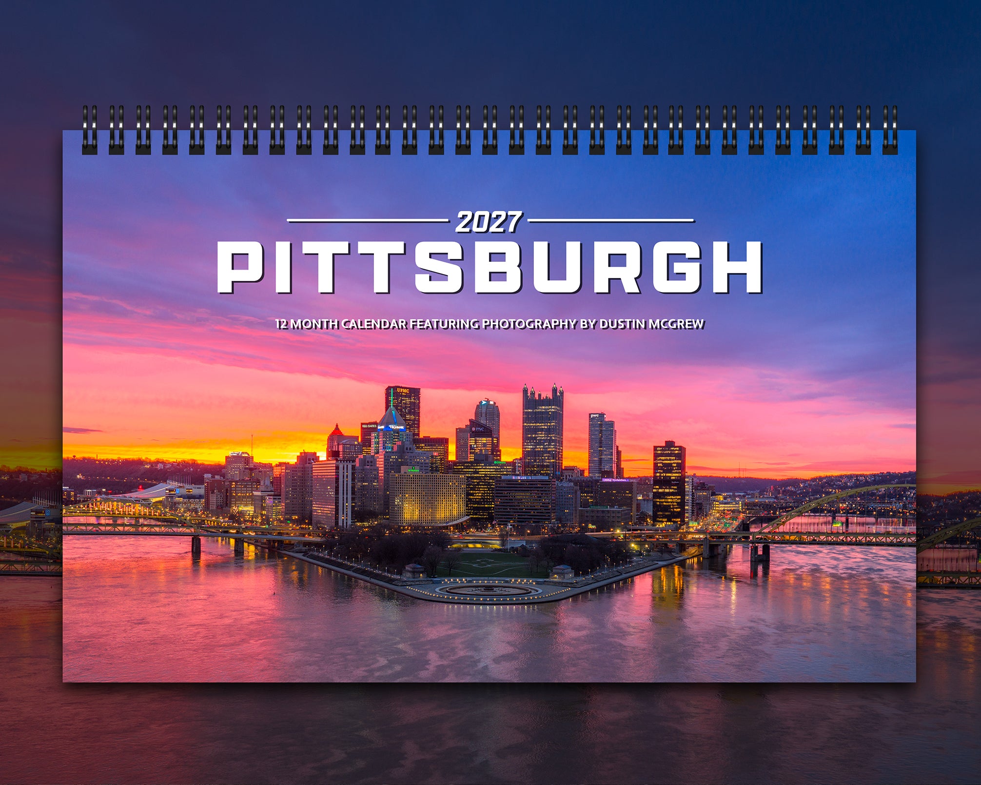 2027 Pittsburgh Desk Calendar
