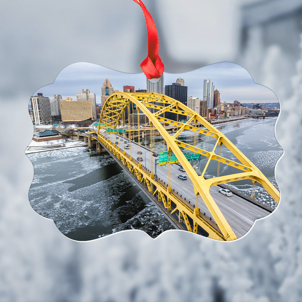 Fort Pitt Bridge Christmas Ornament