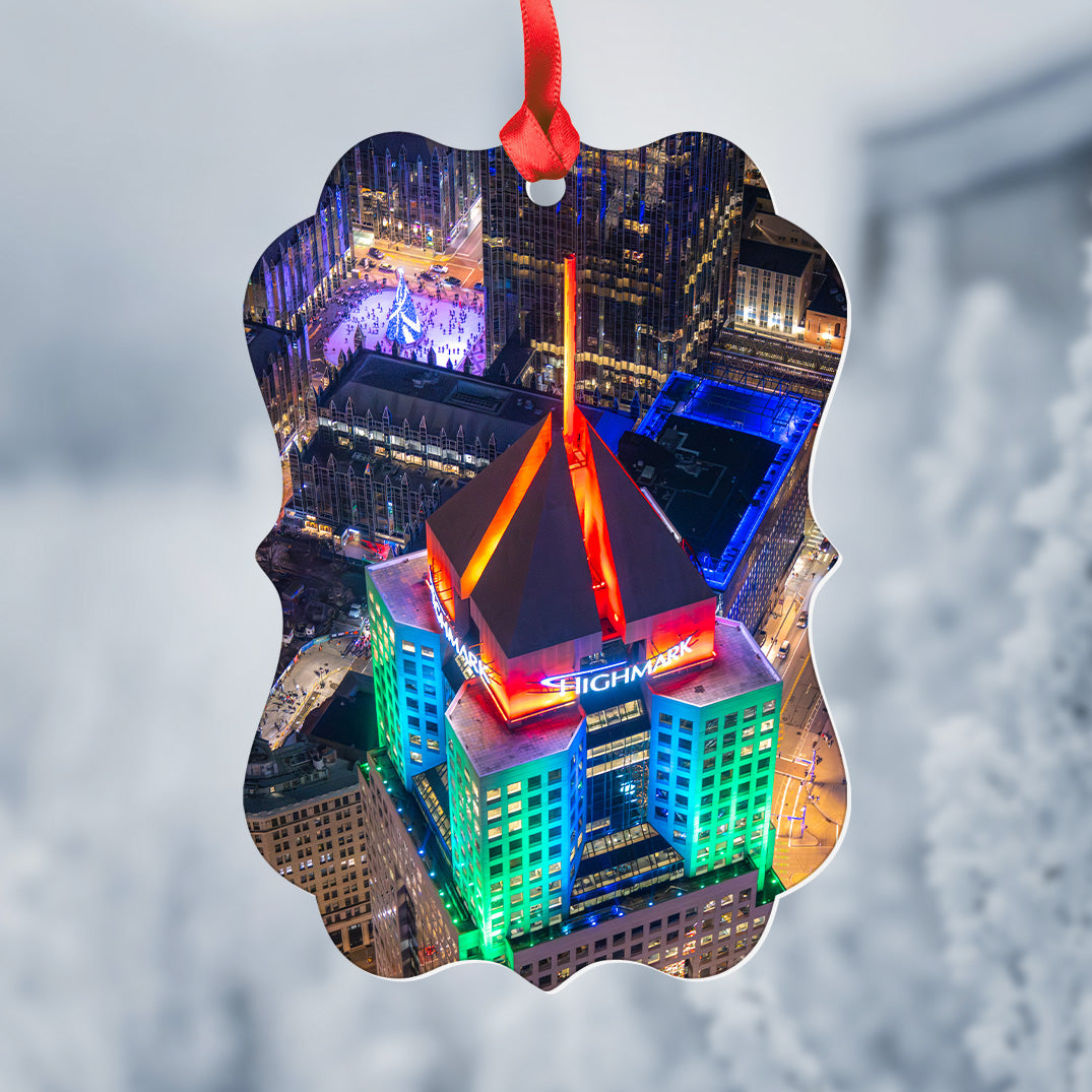 Light Up Night 2025 Ornament - Fifth Ave Place and PPG Skating Rink