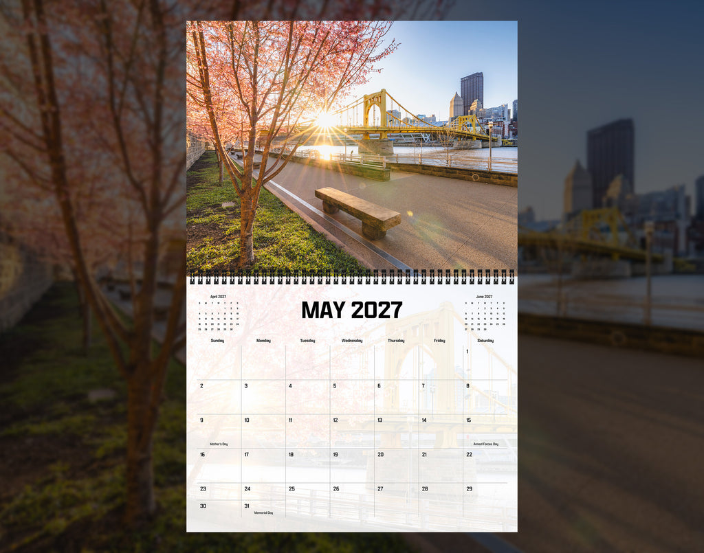 2027 Pittsburgh Wall Calendar