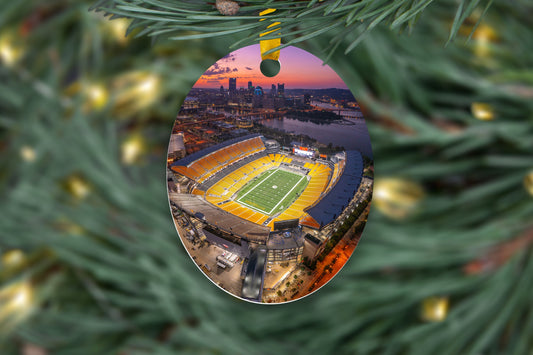 PNC Park and Heinz Field Metal Christmas Ornament