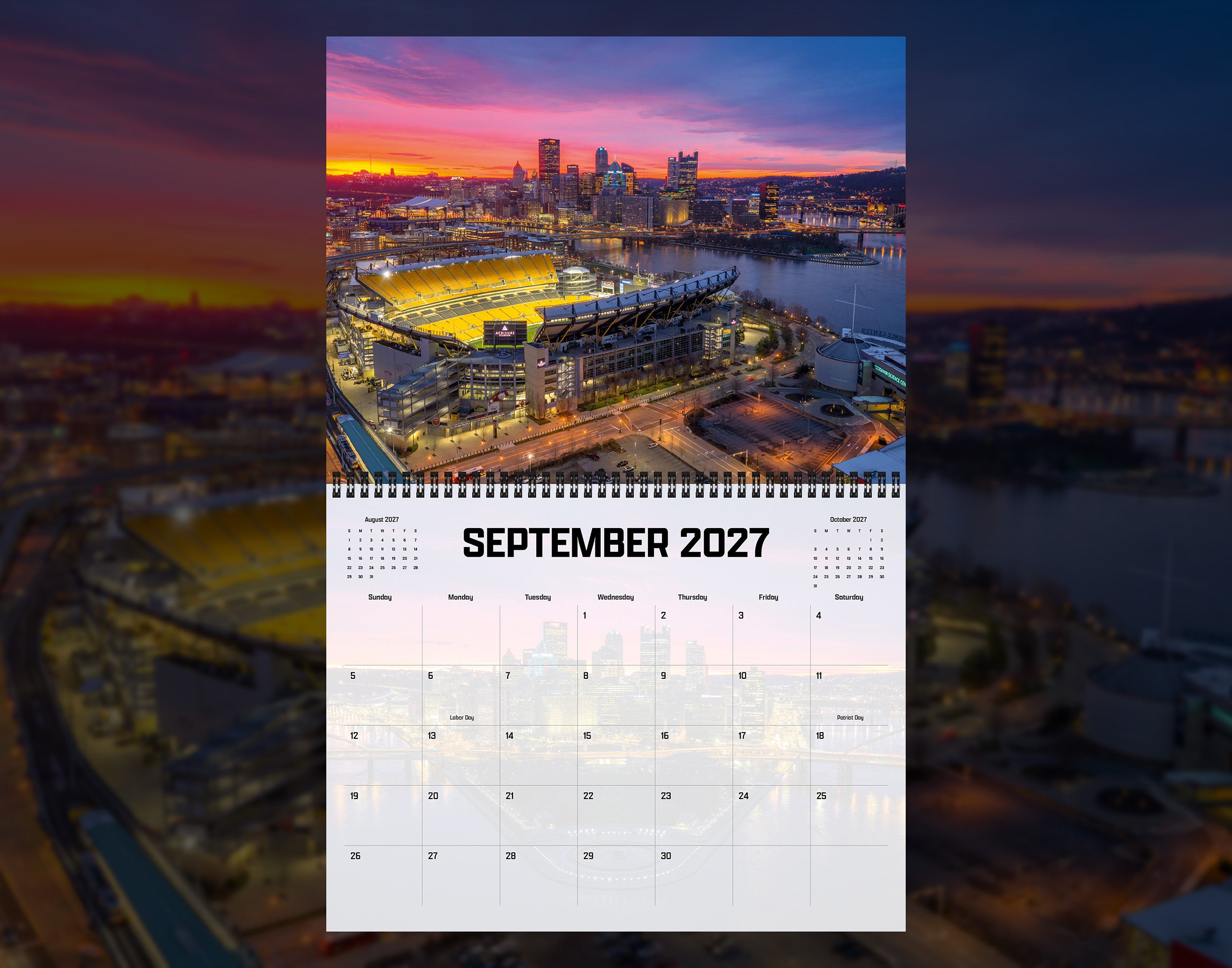 2027 Pittsburgh Wall Calendar