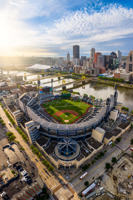 Aerial Photo of PNC Park and Downtown Pittsburgh