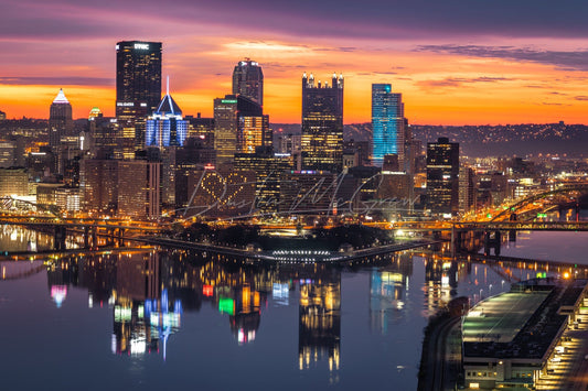 Photo Of Pittsburgh Sunrise With Heart On Wyndham Hotel